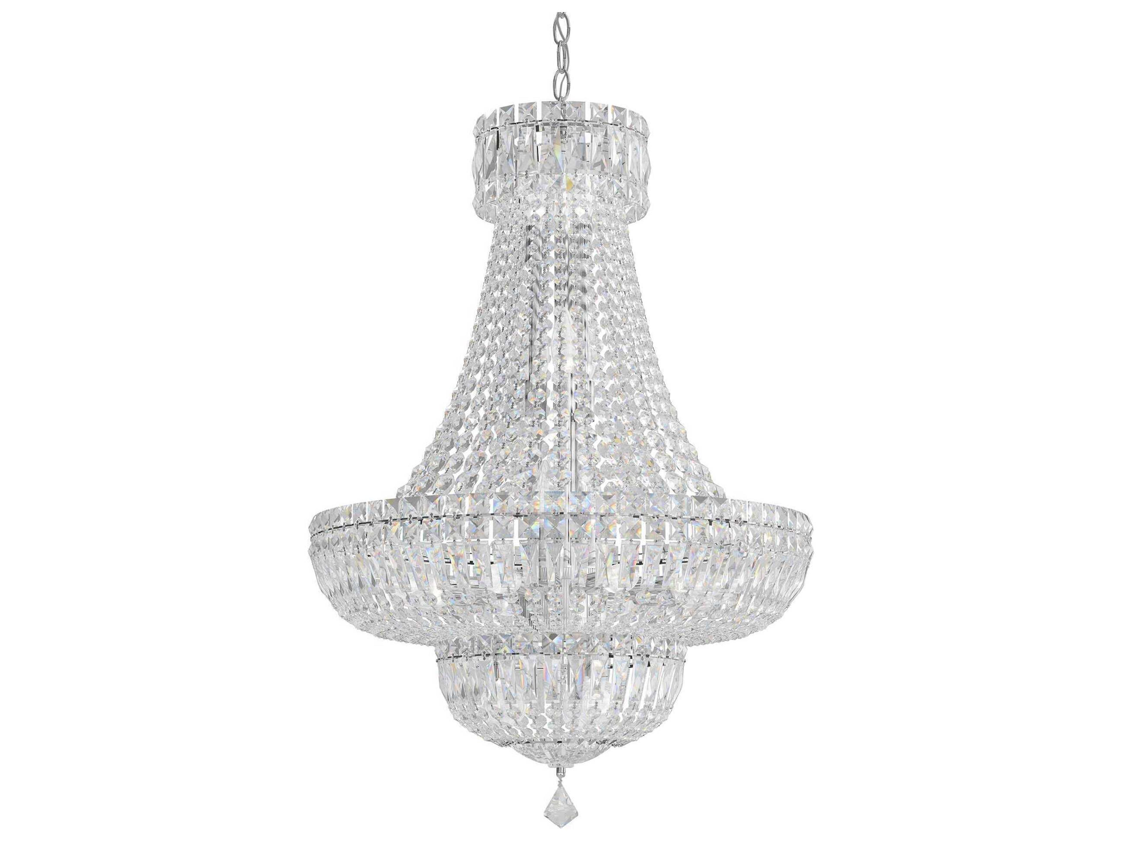 Schonbek Petit Crystal Deluxe 20-Light Gold Empire Chandelier