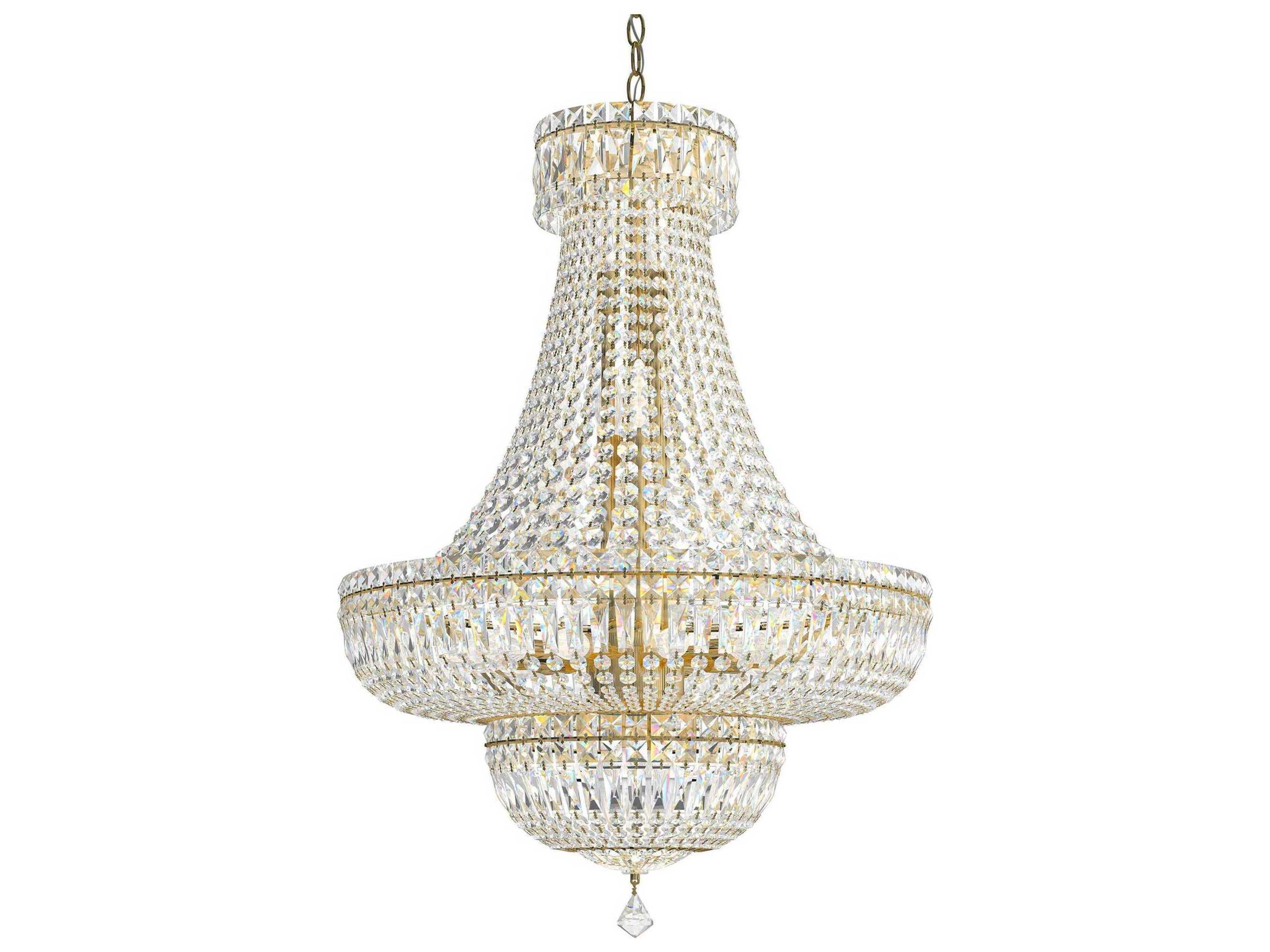 Petit Crystal Deluxe 25-Light Silver Empire Chandelier