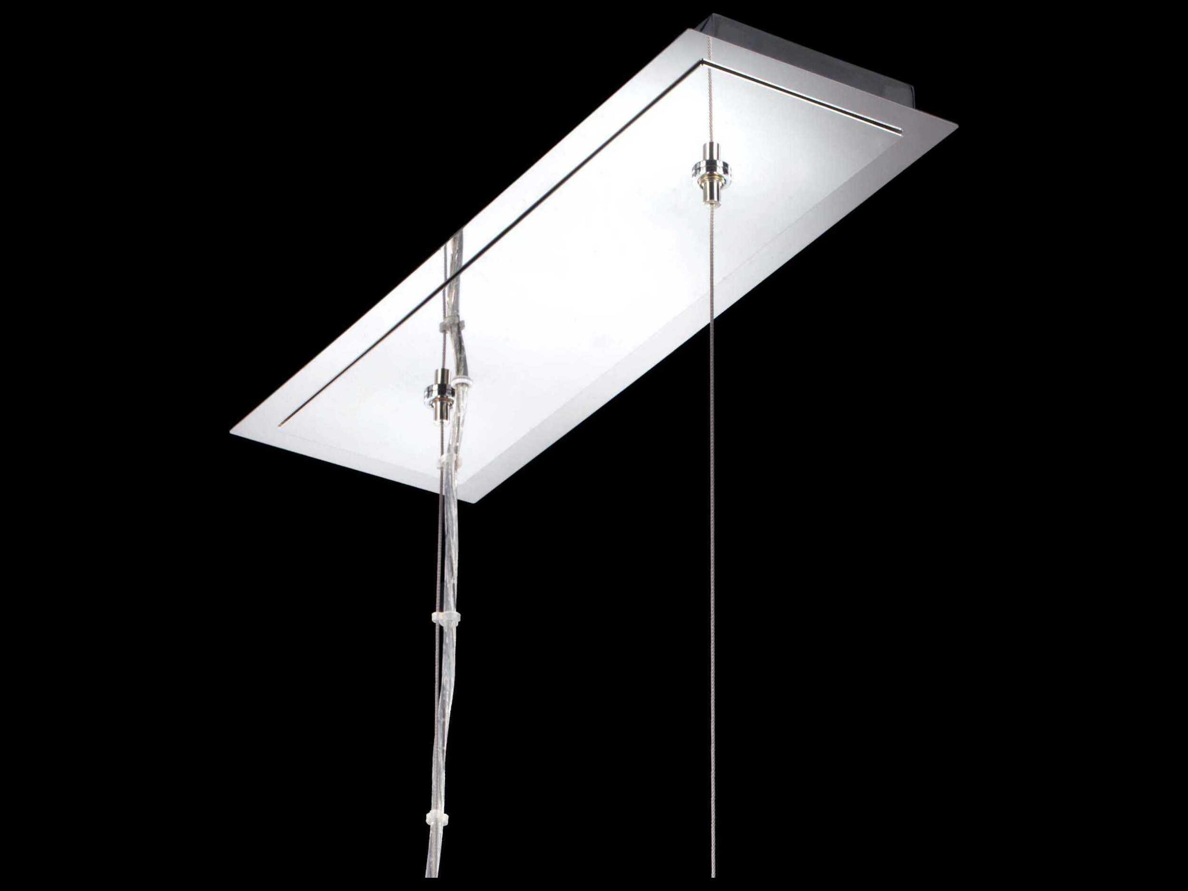 Schonbek Plaza 16-Light6-Light Stainless Steel Crystal Island Pendant