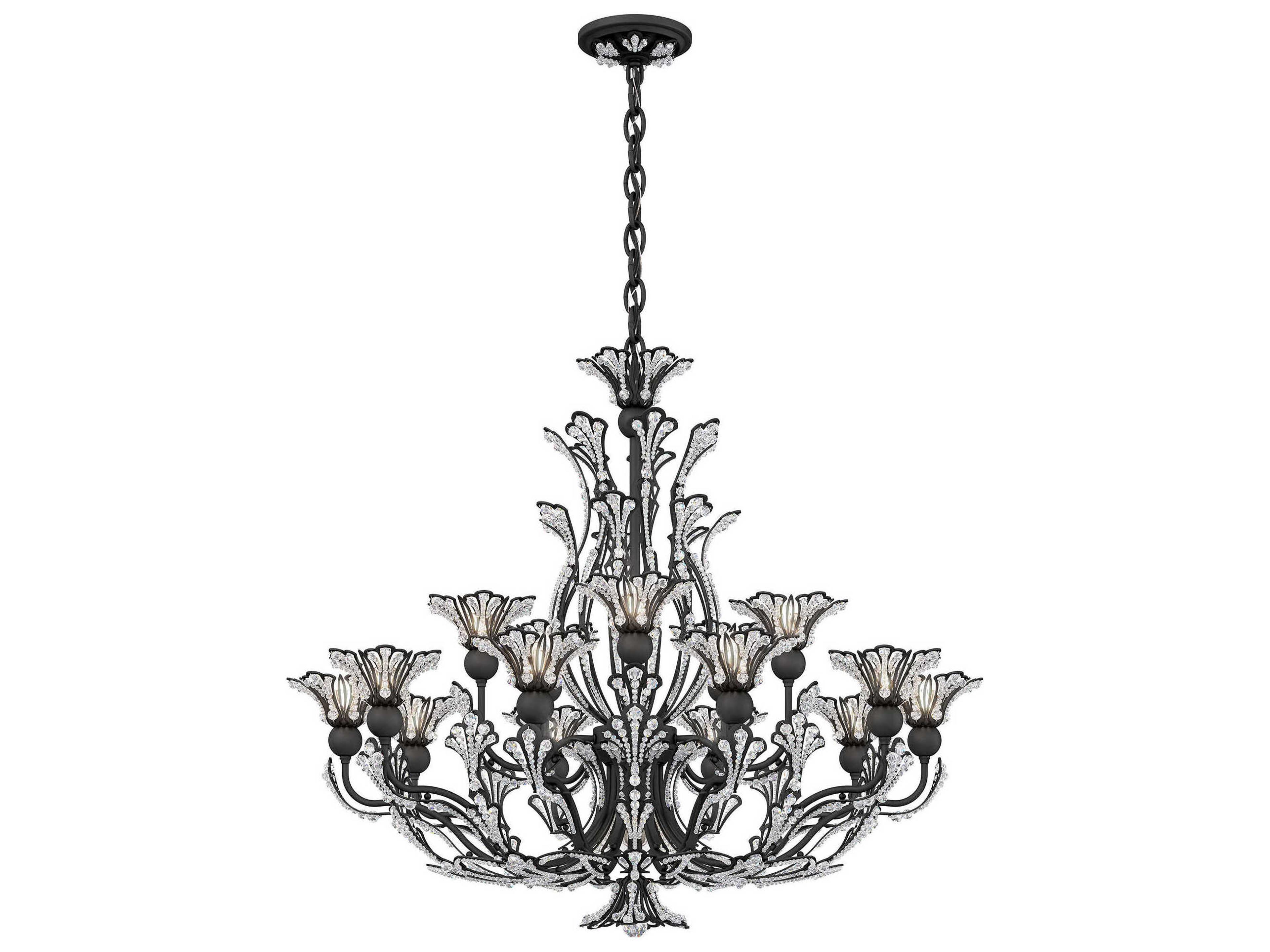 Schonbek Rivendell 16-Light6-Light Gold Crystal Chandelier