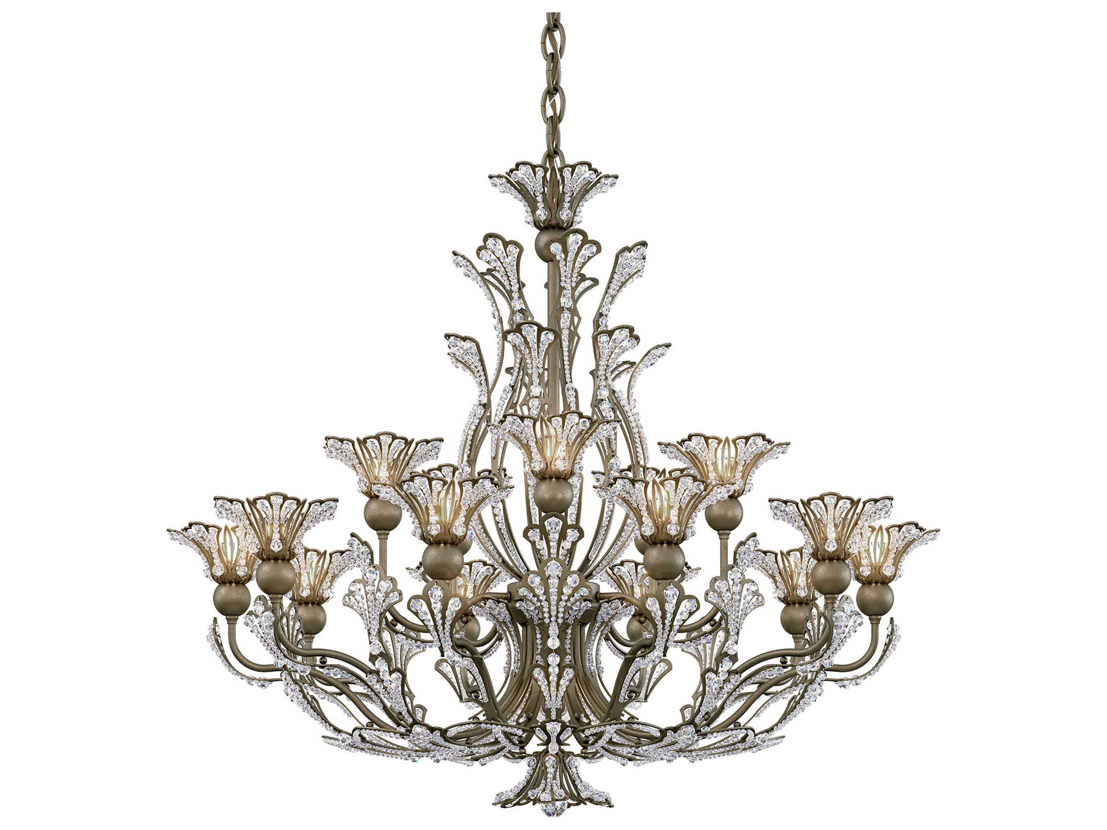 Schonbek Rivendell 16-Light6-Light Gold Crystal Chandelier