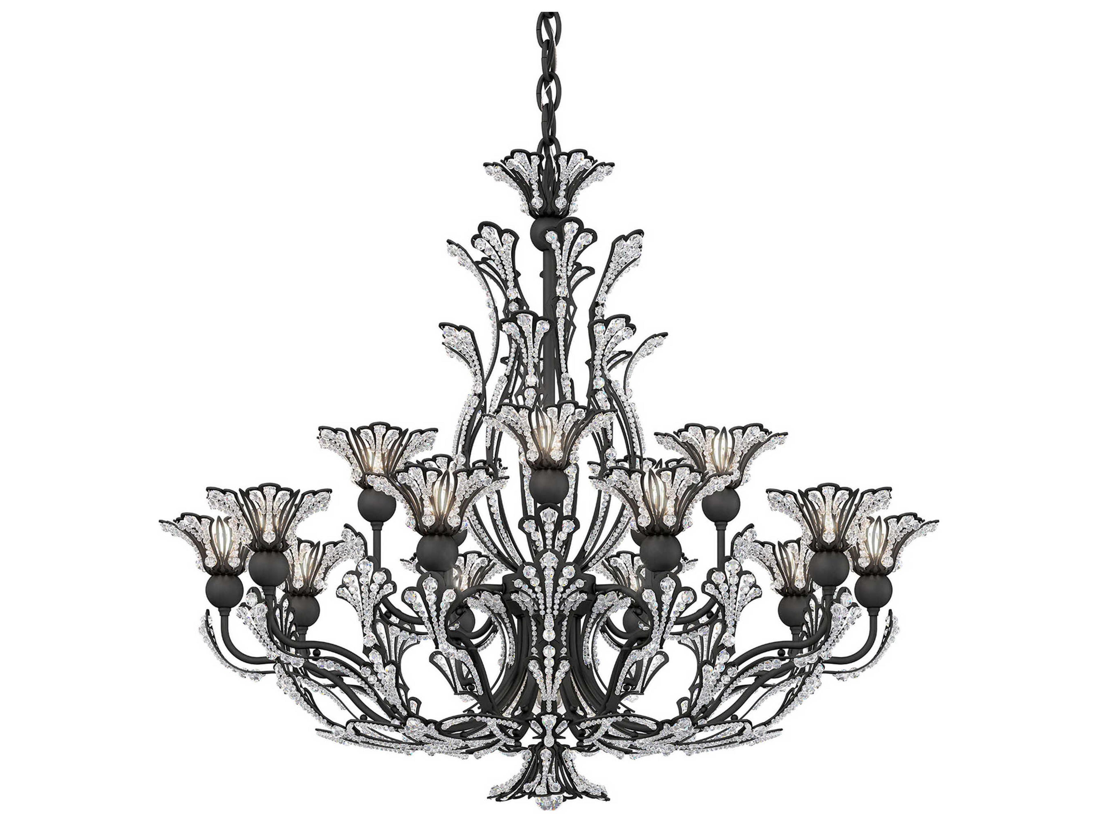 Schonbek Rivendell 16-Light6-Light Gold Crystal Chandelier