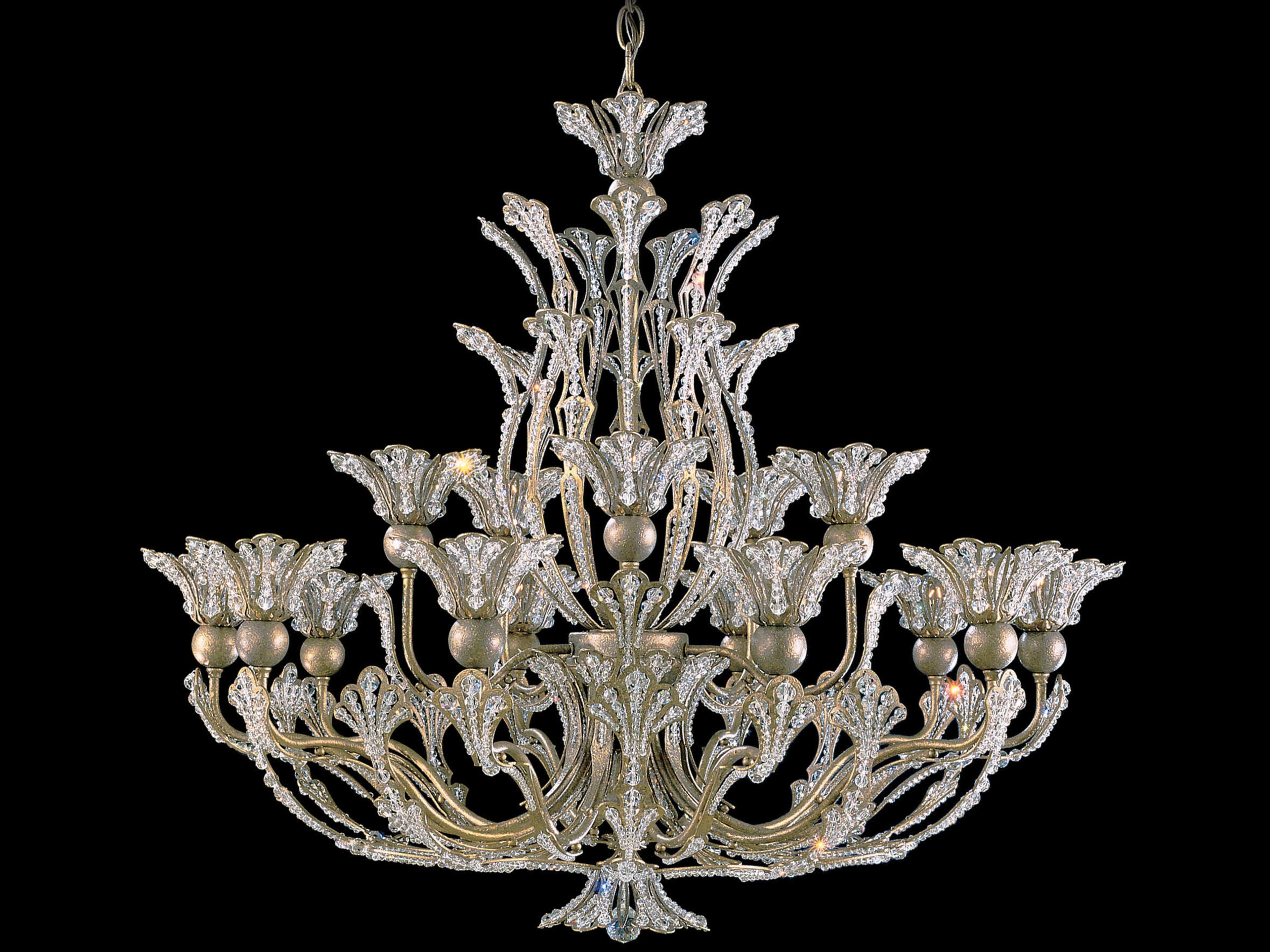 Schonbek Rivendell 16-Light6-Light Gold Crystal Chandelier