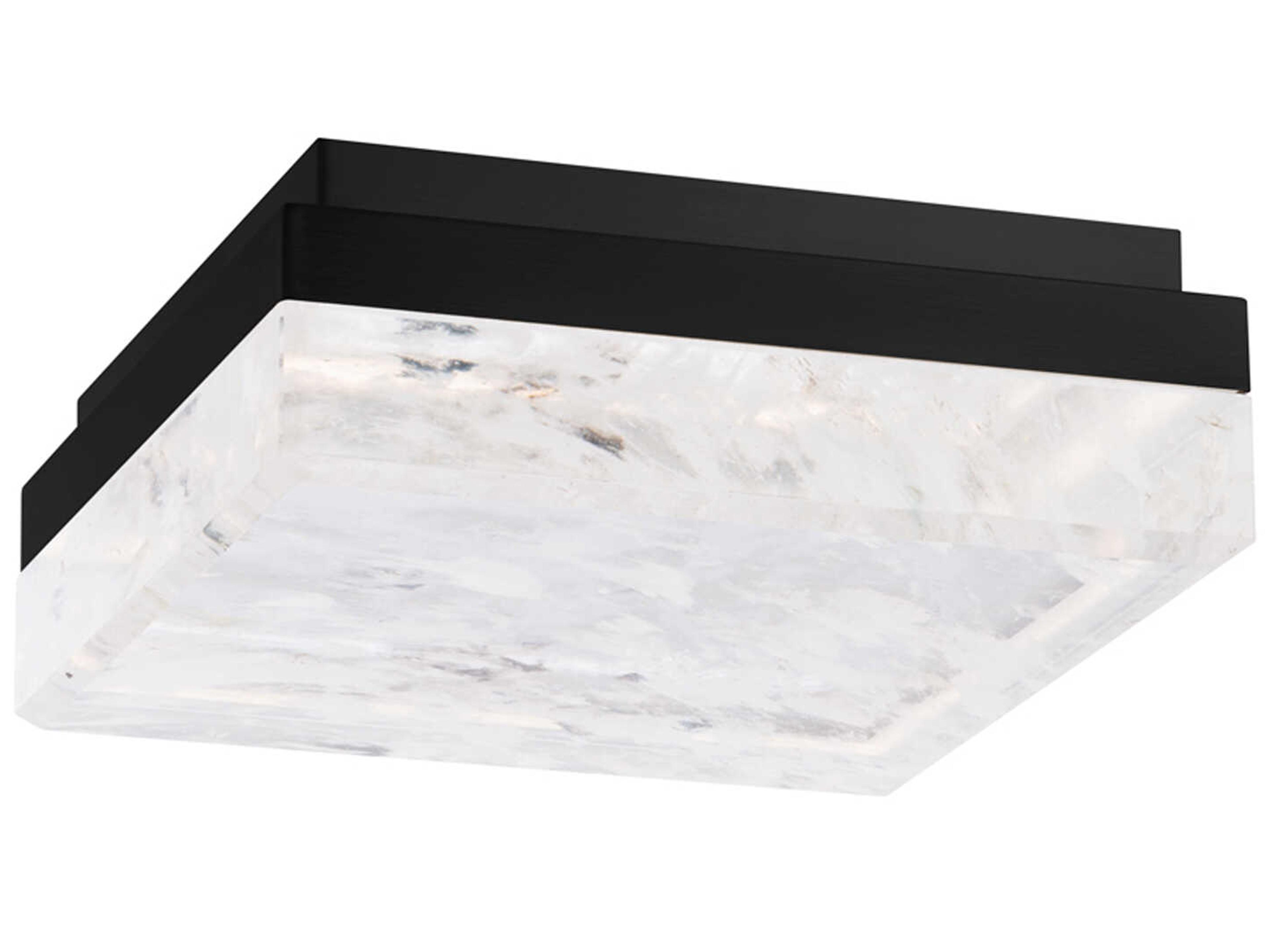 Whisper 1-Light Black Flush Mount