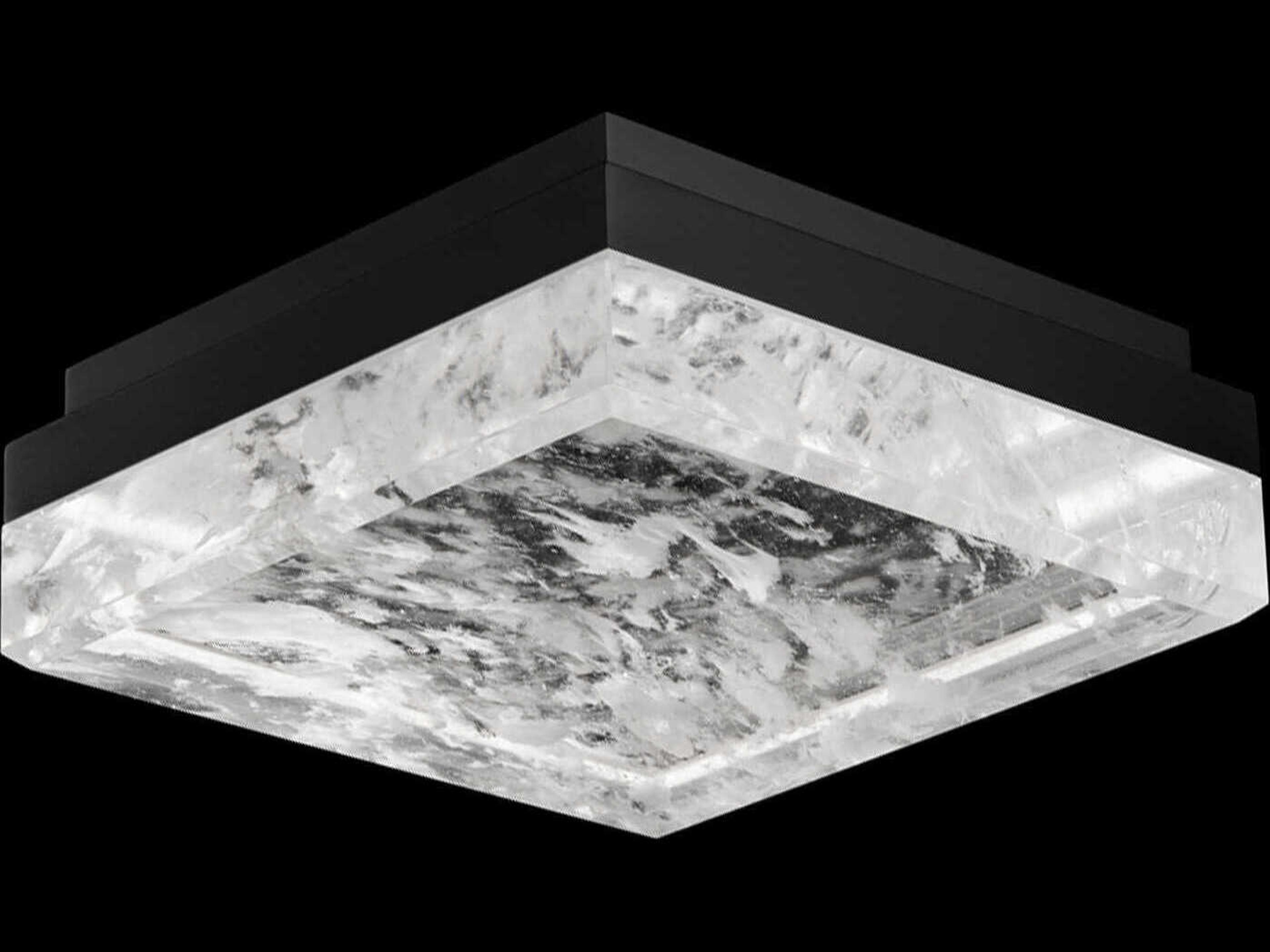 Schonbek Whisper 1-Light Black Flush Mount