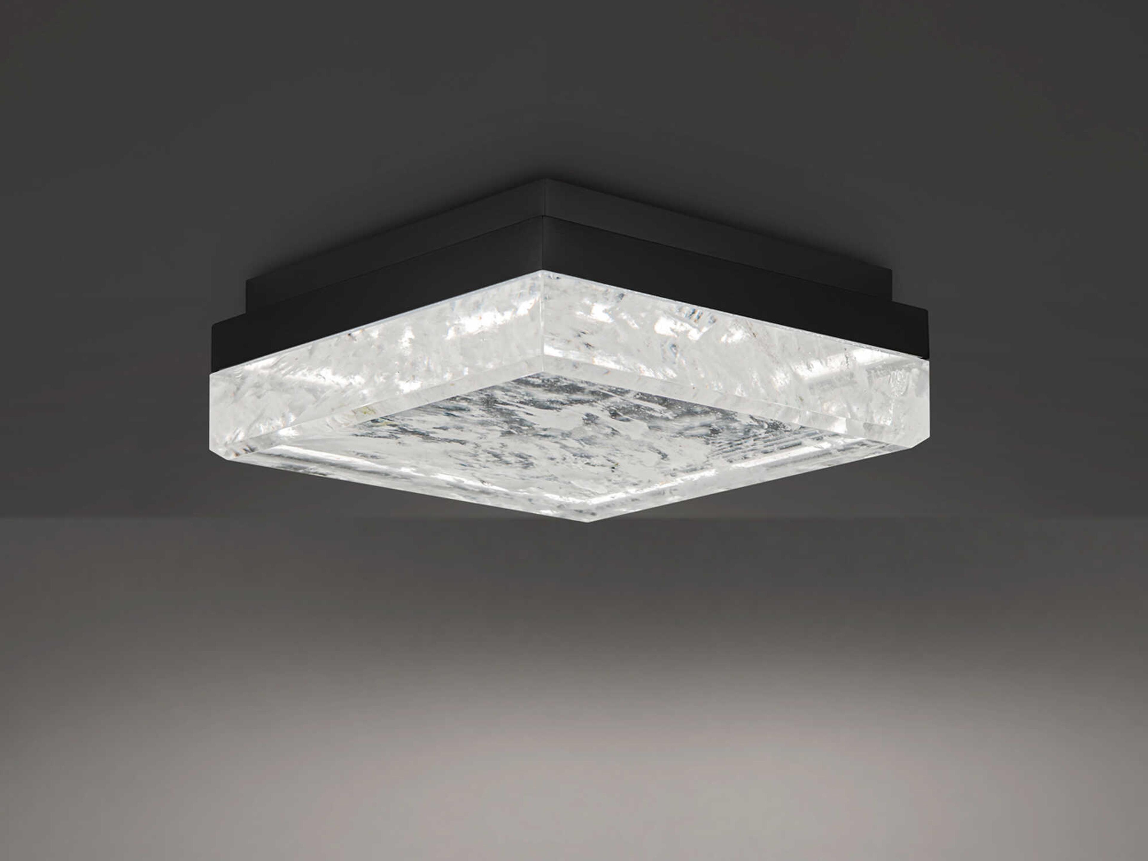 Schonbek Whisper 1-Light Black Flush Mount