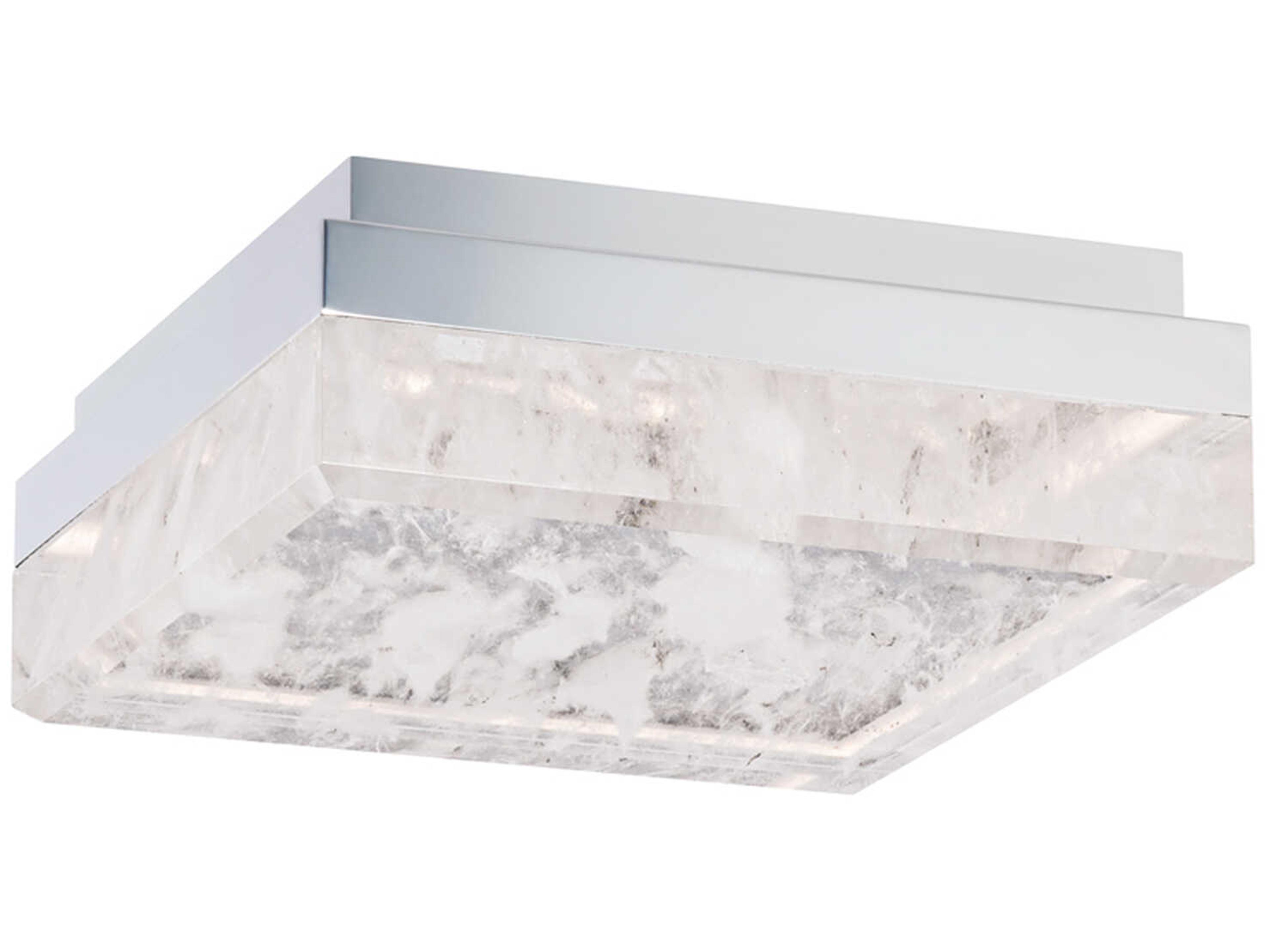 Whisper 1-Light Polished Chrome Flush Mount