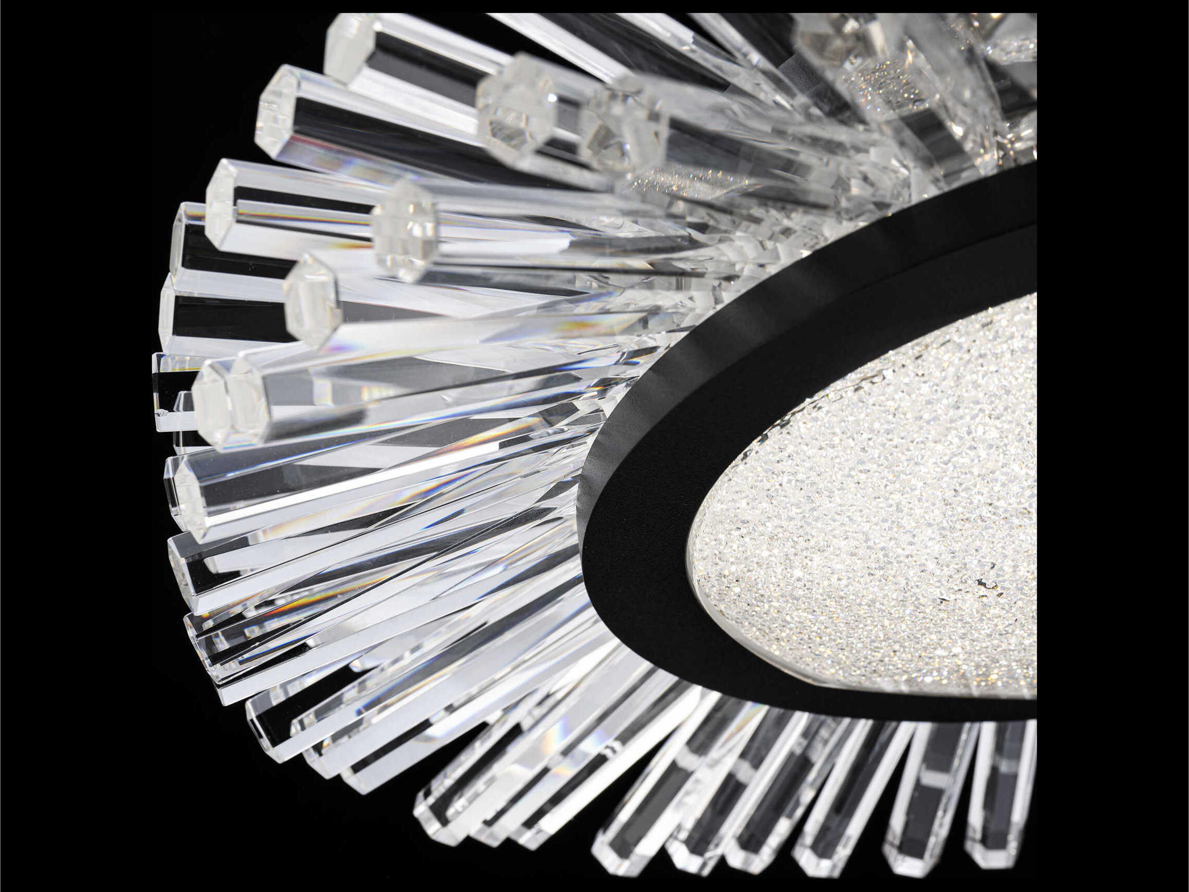 Schonbek Benediction Black Round Flush Mount