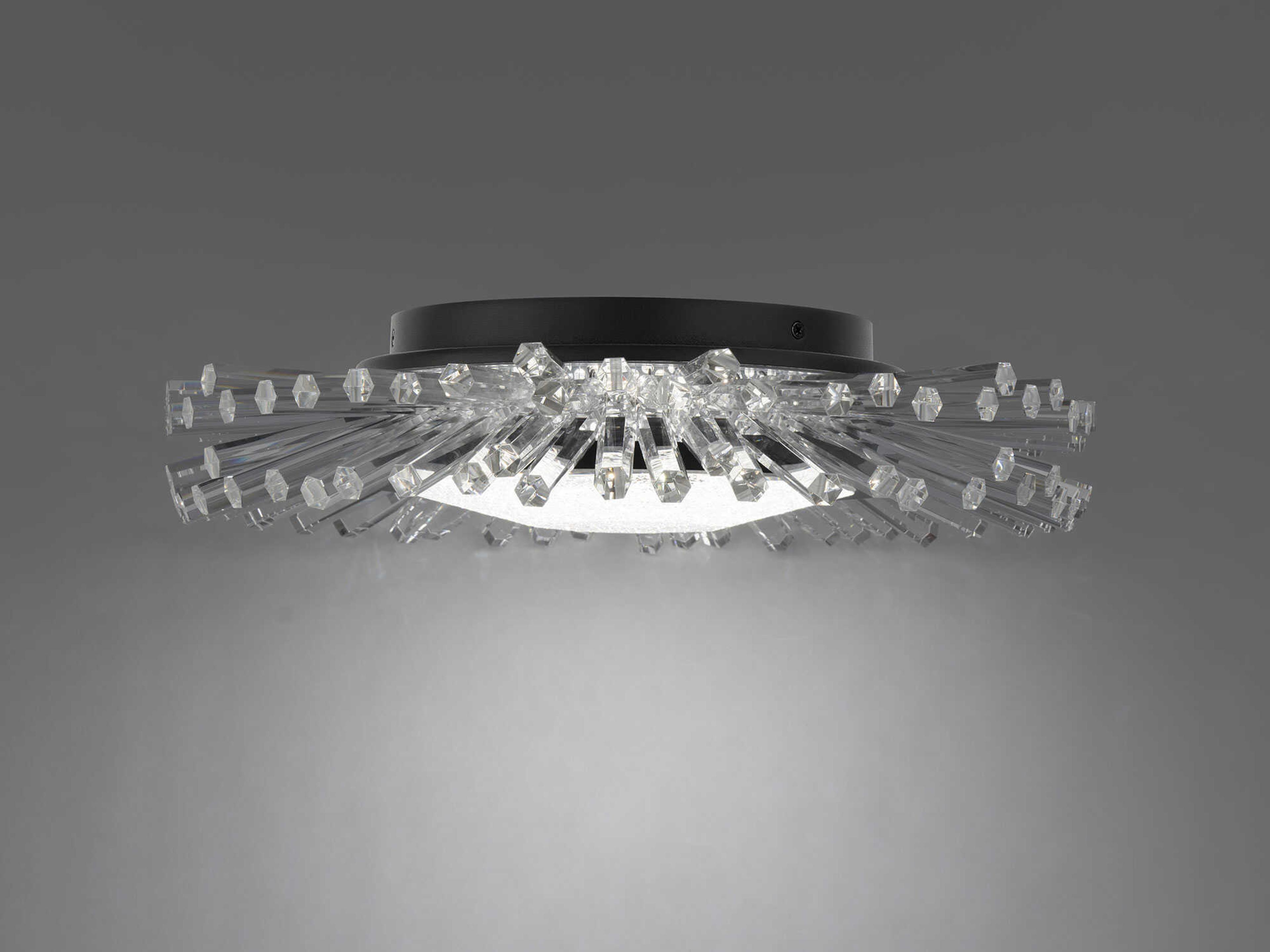 Schonbek Benediction Black Round Flush Mount