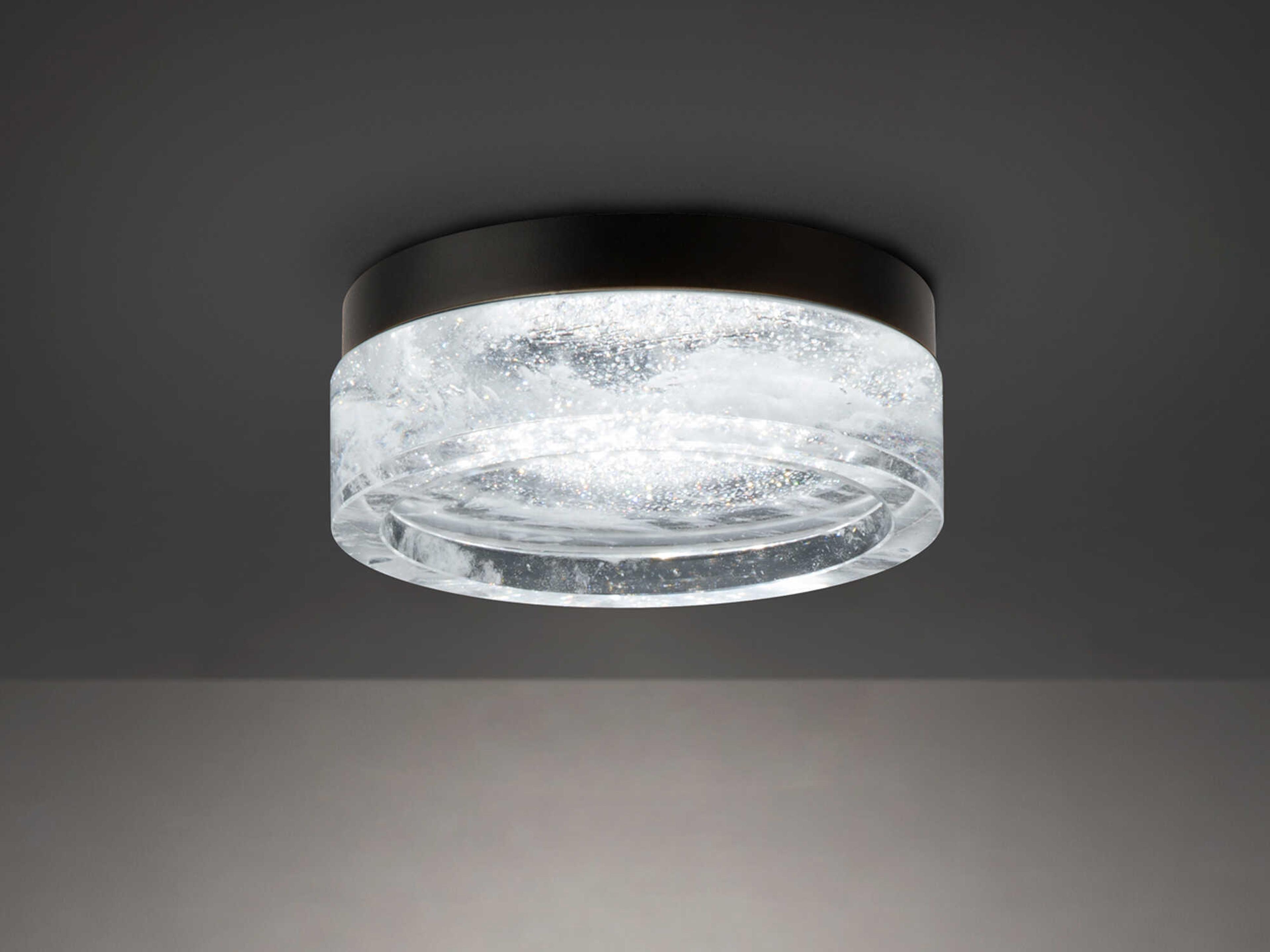Schonbek Melange 1-Light Black Round Flush Mount