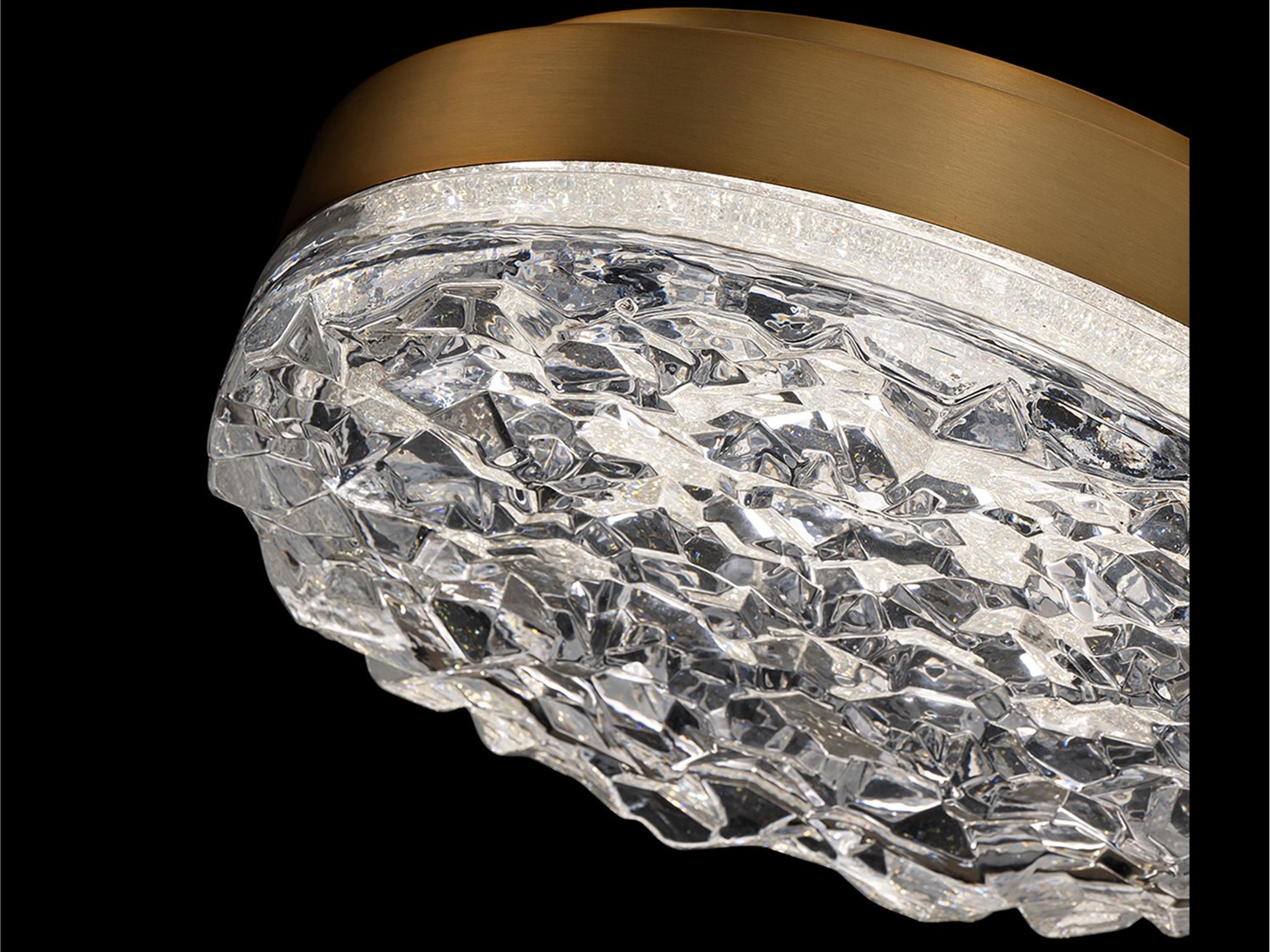 Schonbek Bramble 1-Light Aged Brass Flush Mount