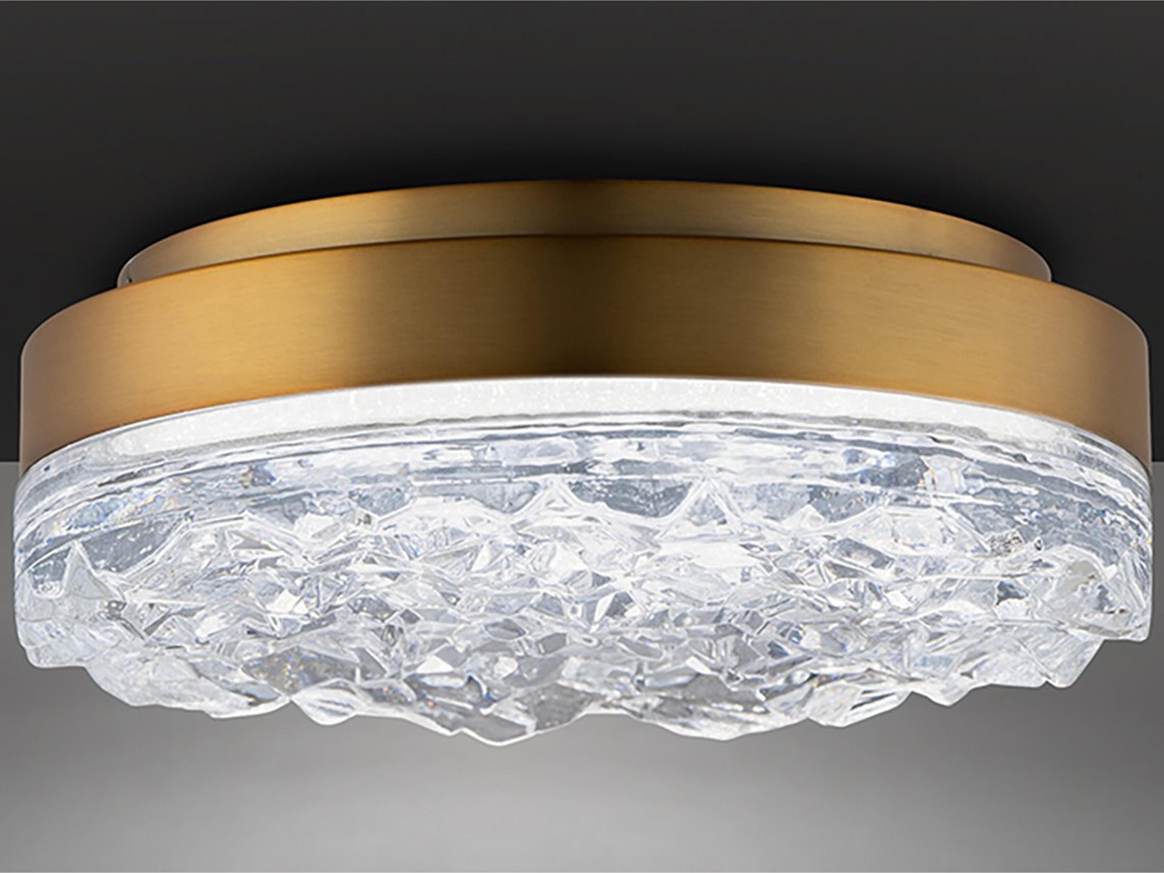 Schonbek Bramble 1-Light Aged Brass Flush Mount