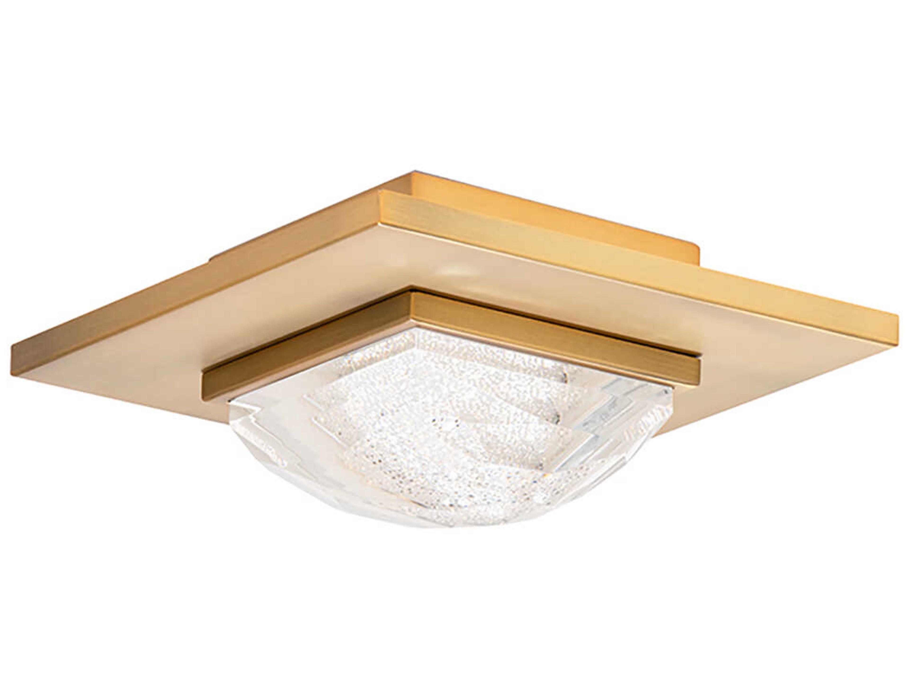 Promenade 1-Light Aged Brass Bowl Flush Mount