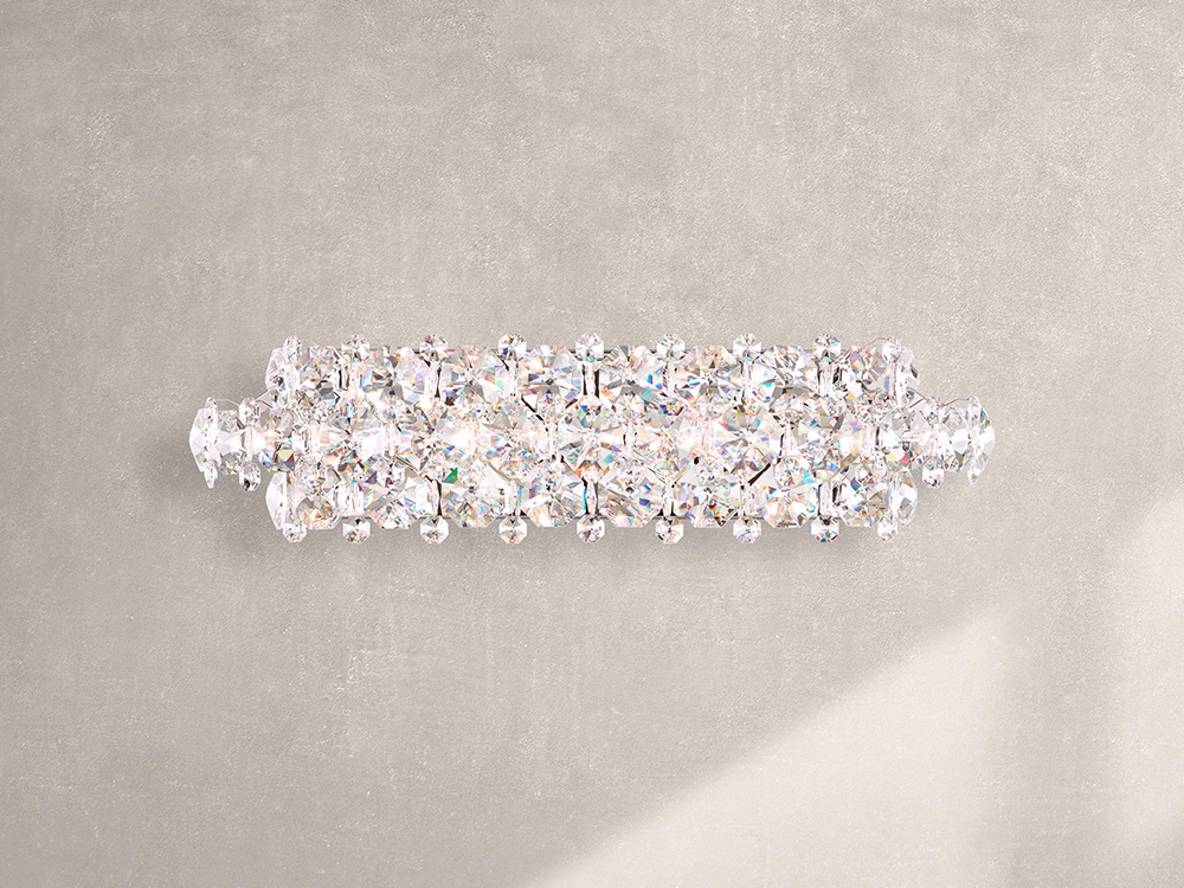 Schonbek Baronet 5-Light Silver Crystal Vanity Light