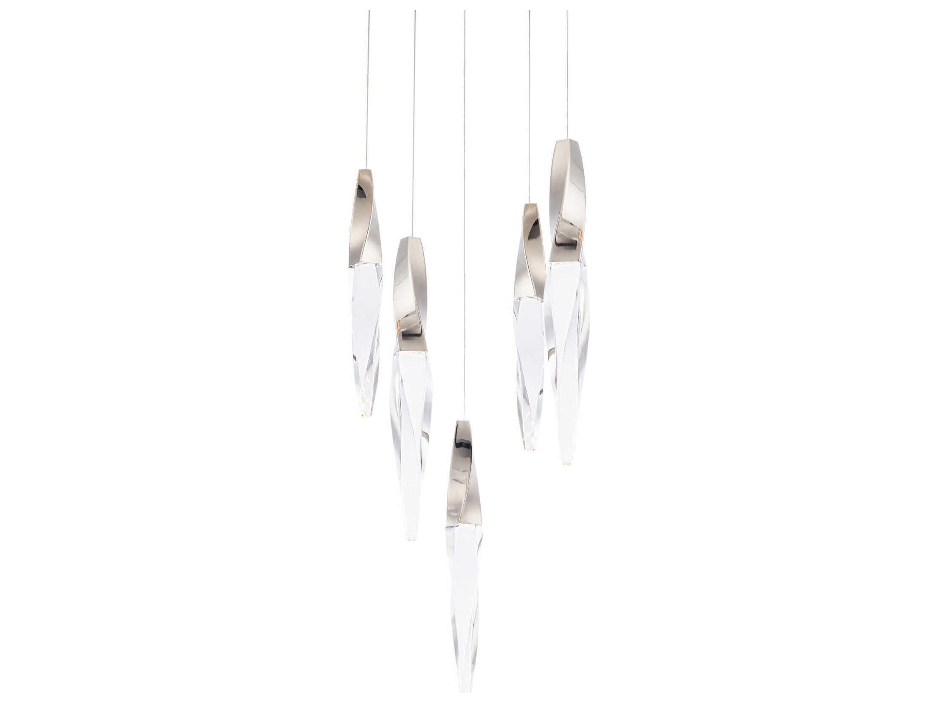 Kindjal 5-Light Polished Nickel Linear Pendant