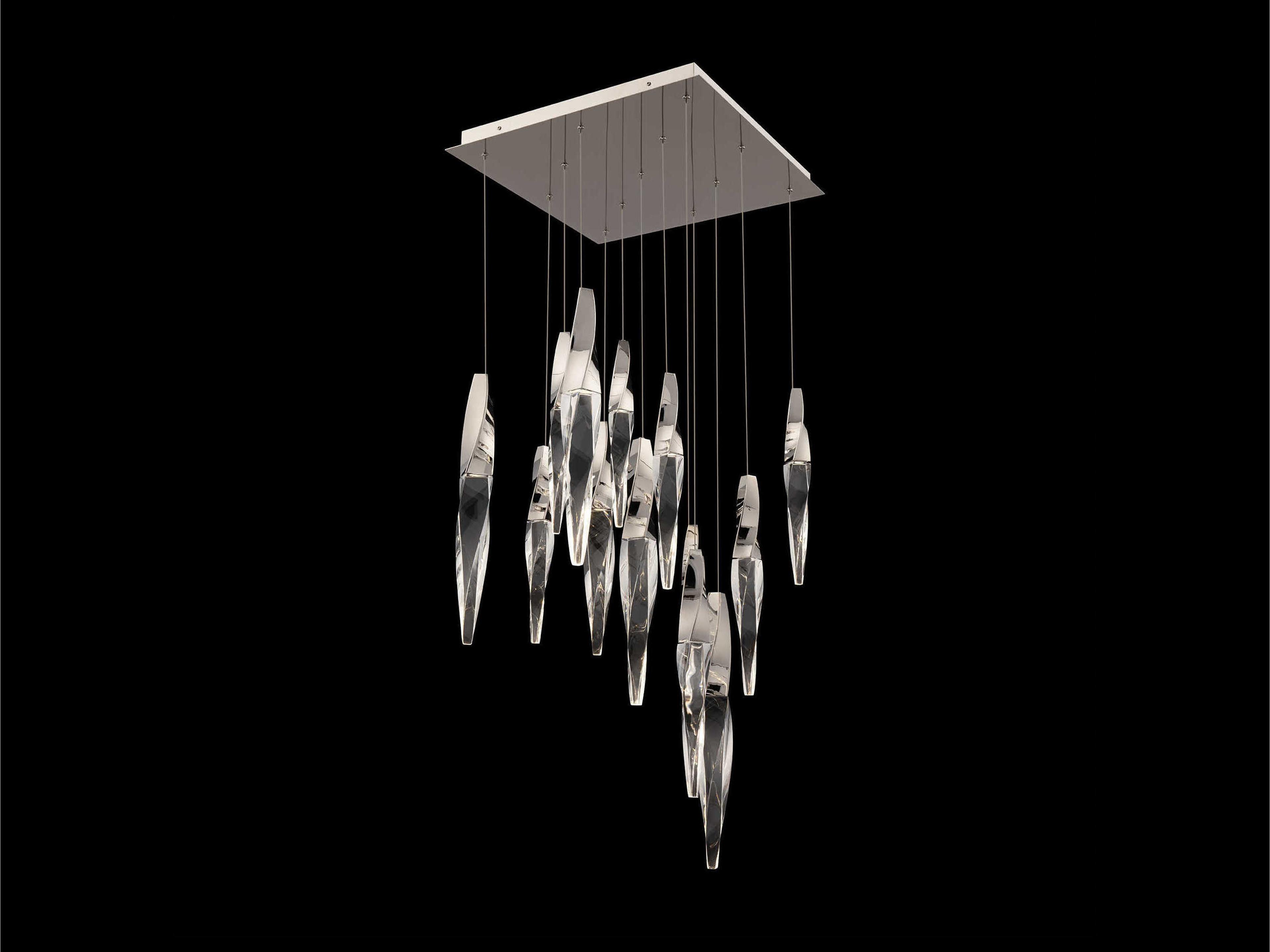 Schonbek Kindjal 13-Light Polished Nickel Linear Pendant