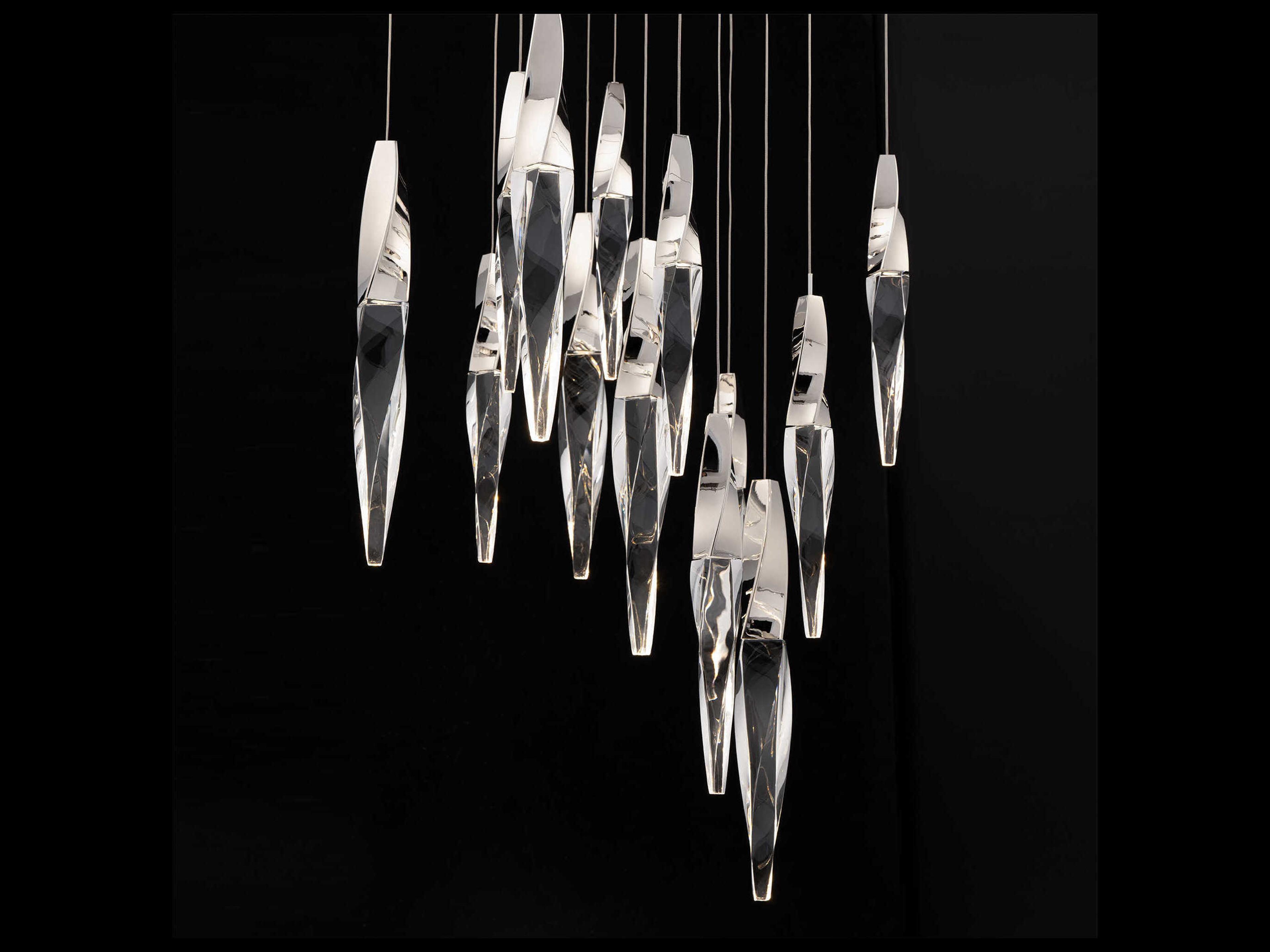 Schonbek Kindjal 13-Light Polished Nickel Linear Pendant