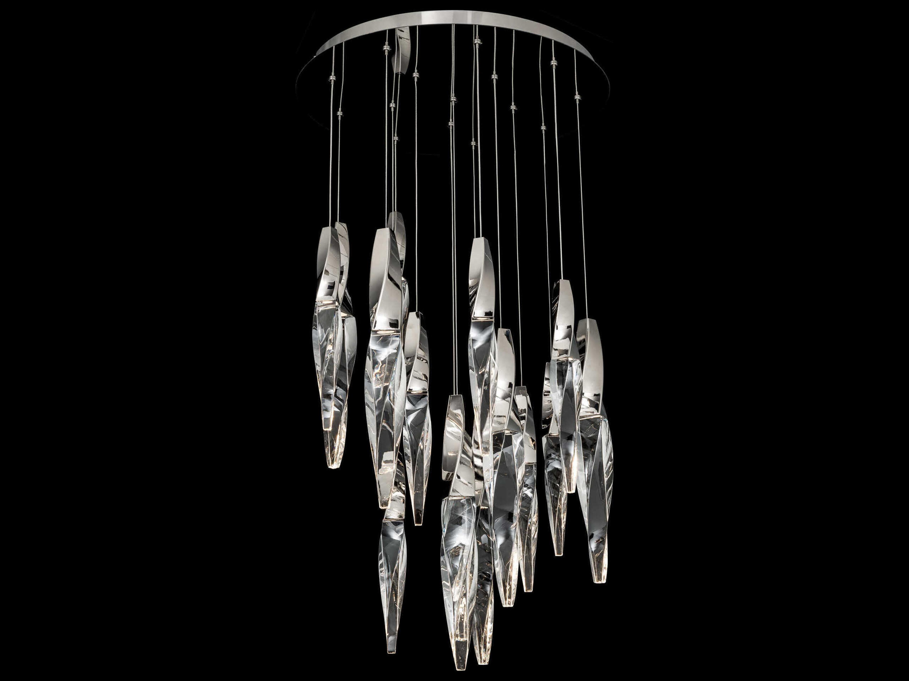 Schonbek Kindjal 15-Light Polished Nickel Linear Pendant