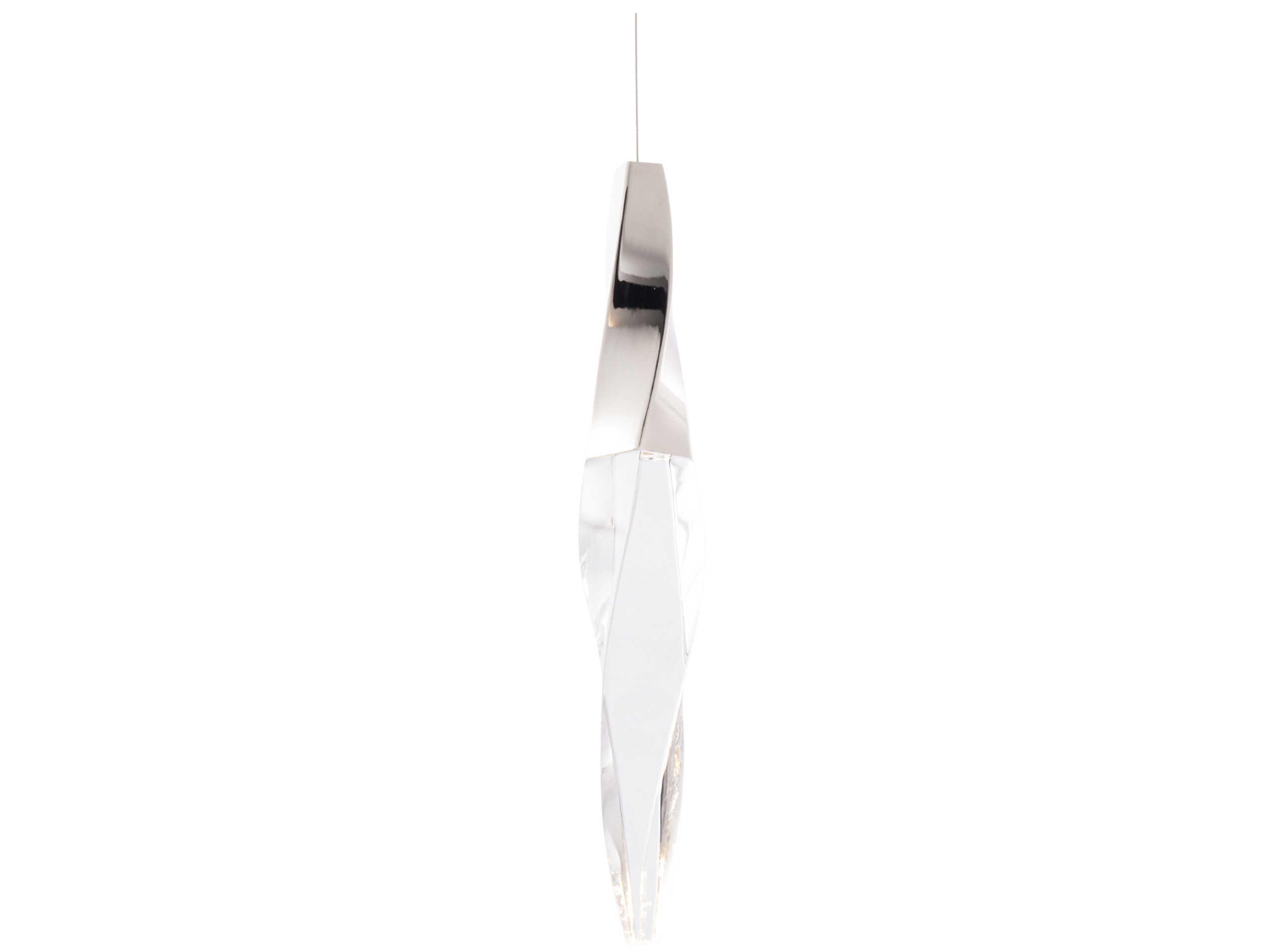 Kindjal 1-Light Polished Nickel Linear Mini Pendant