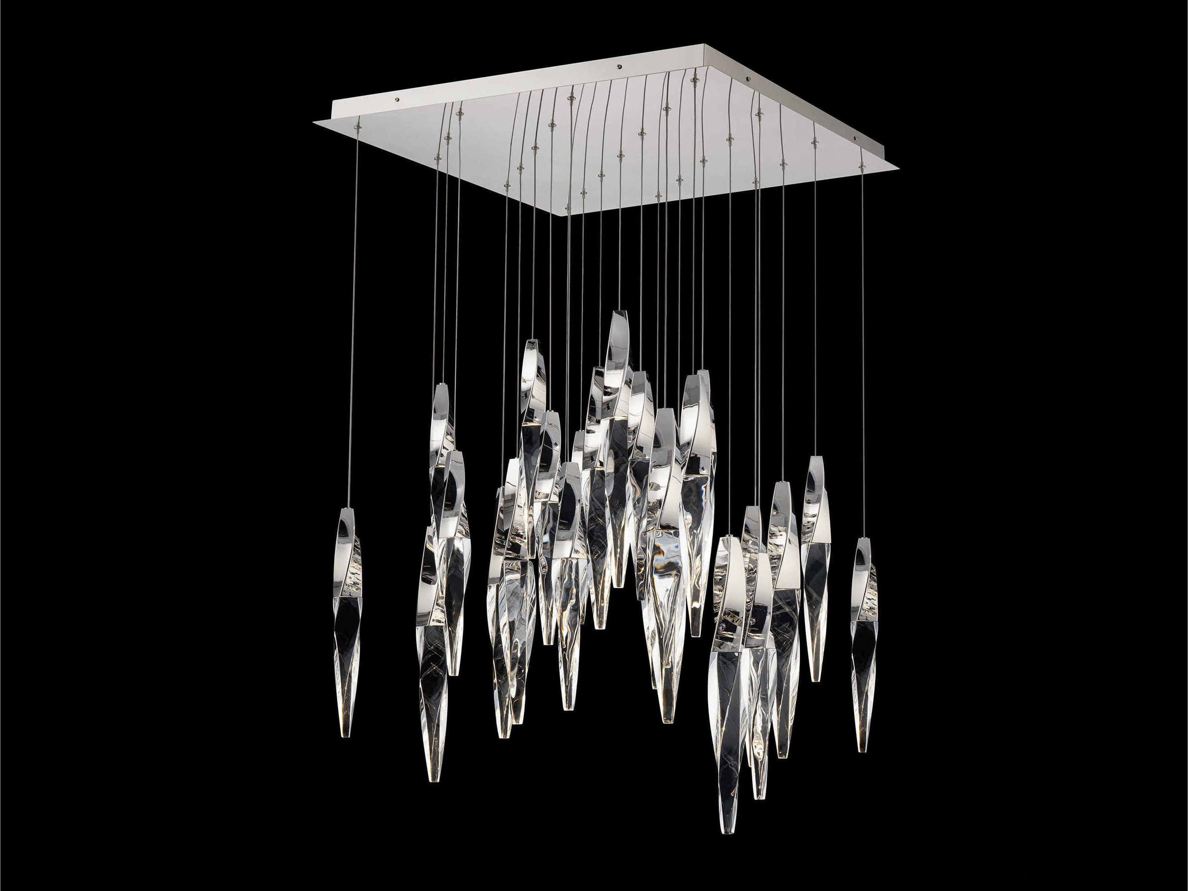 Schonbek Kindjal 25-Light Polished Nickel Linear Pendant