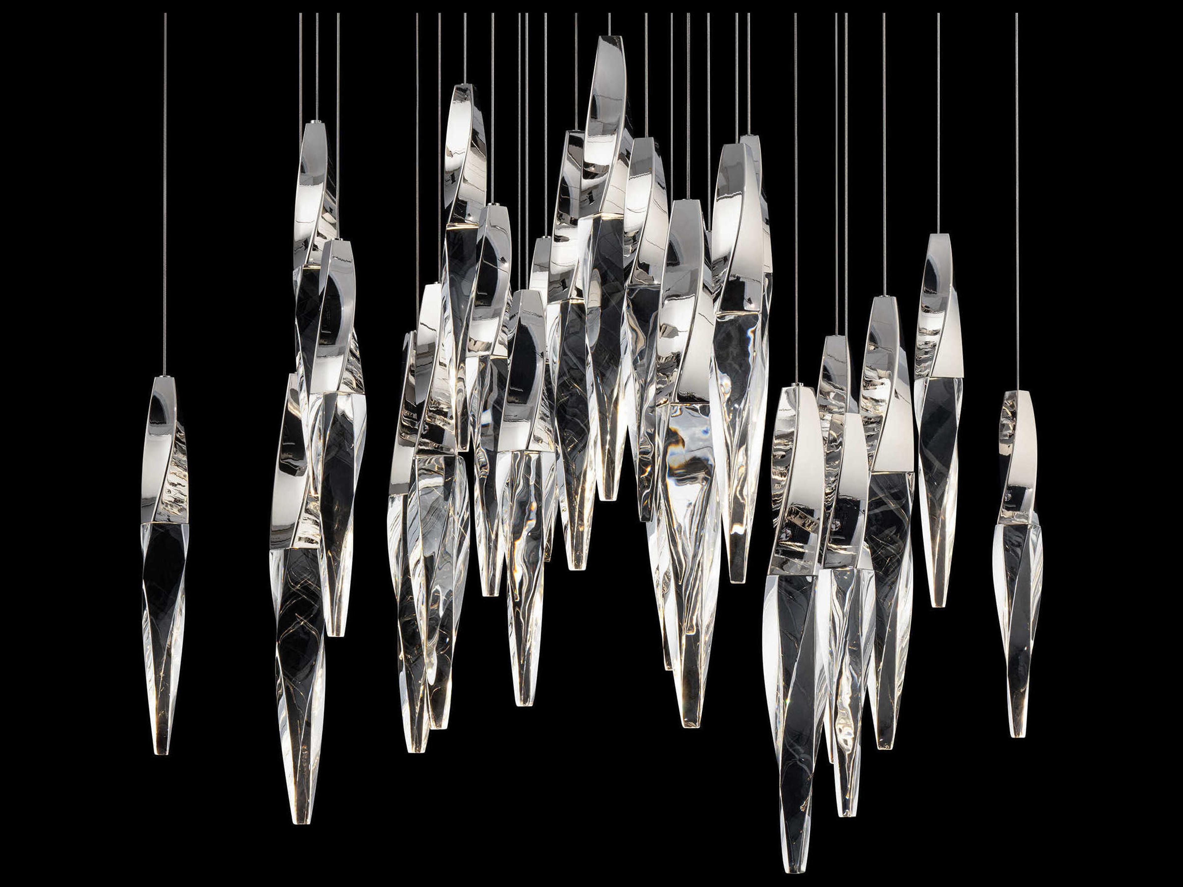 Schonbek Kindjal 25-Light Polished Nickel Linear Pendant