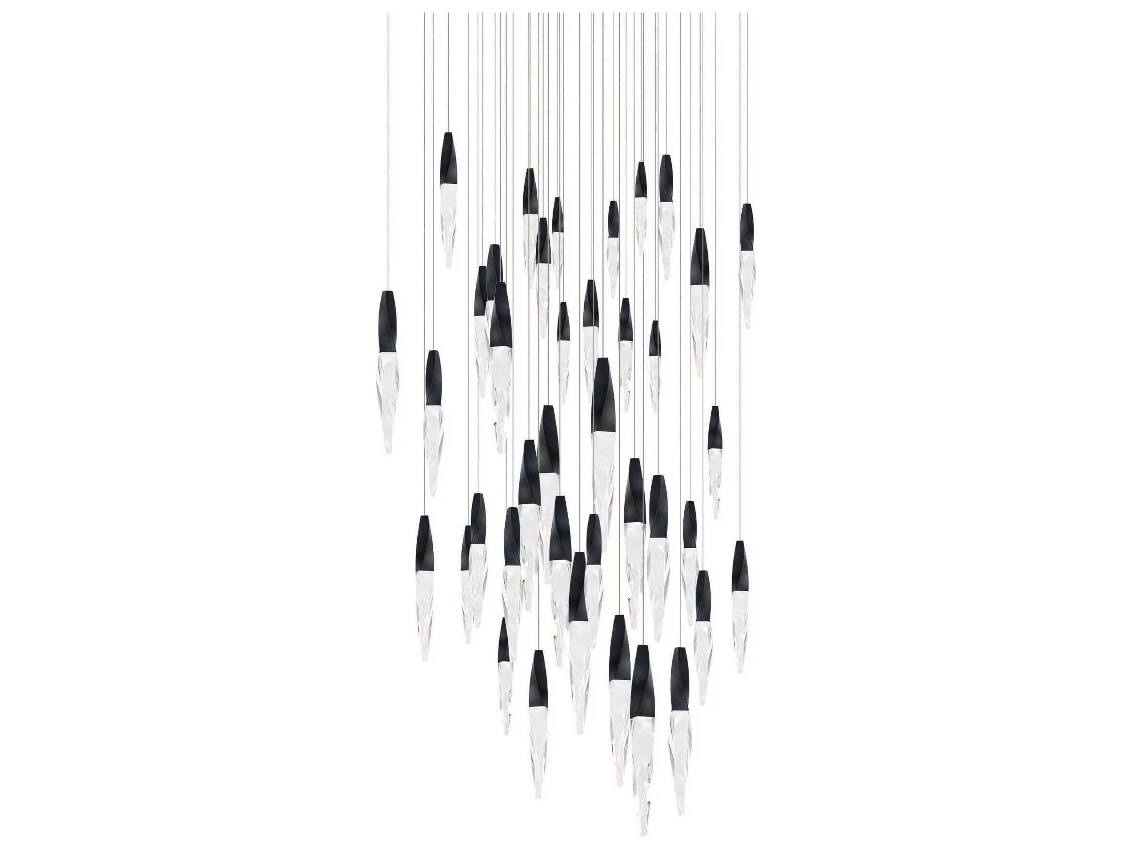 Kindjal 41-Light Black Linear Pendant