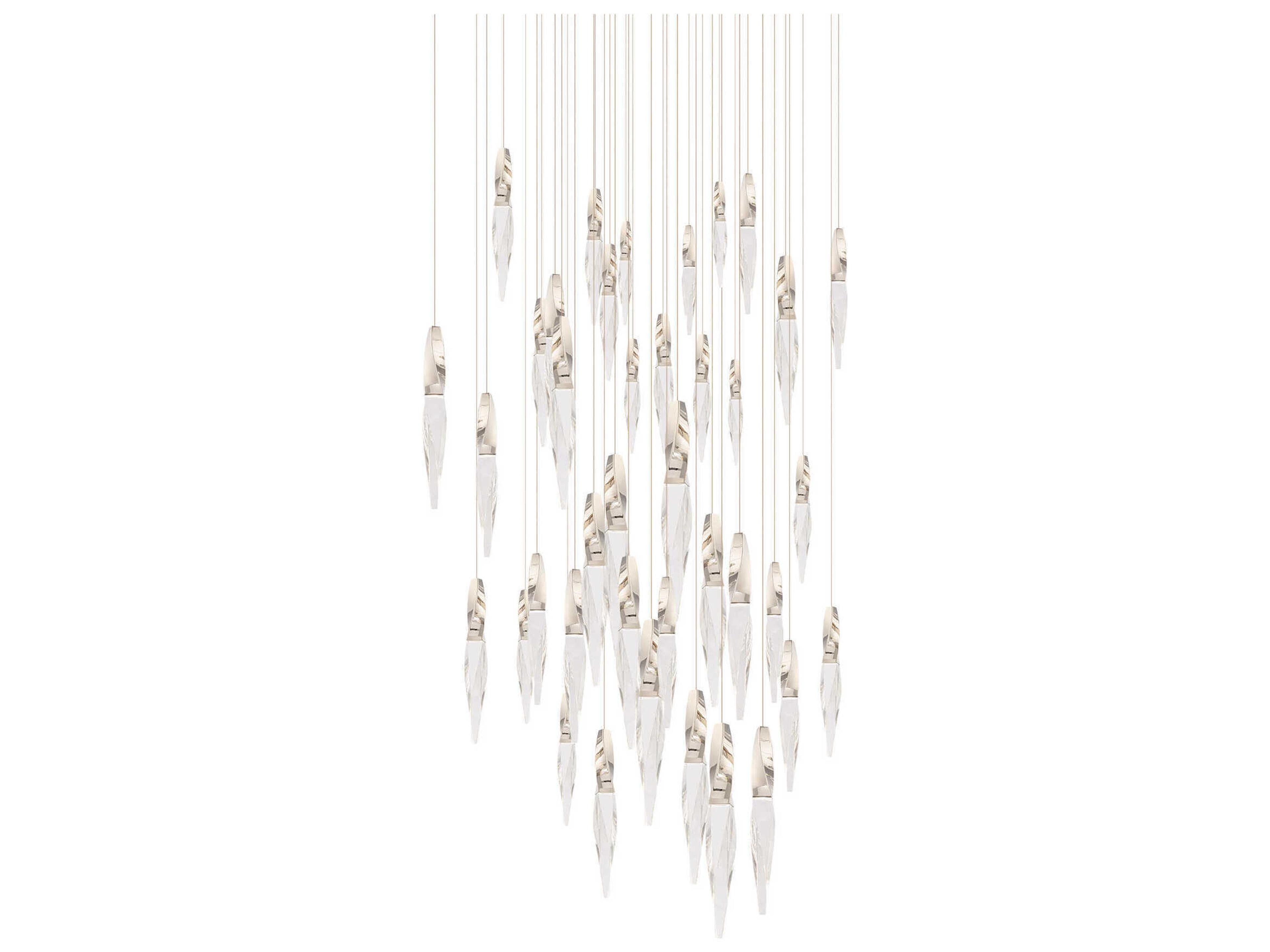 Kindjal 41-Light Polished Nickel Linear Pendant