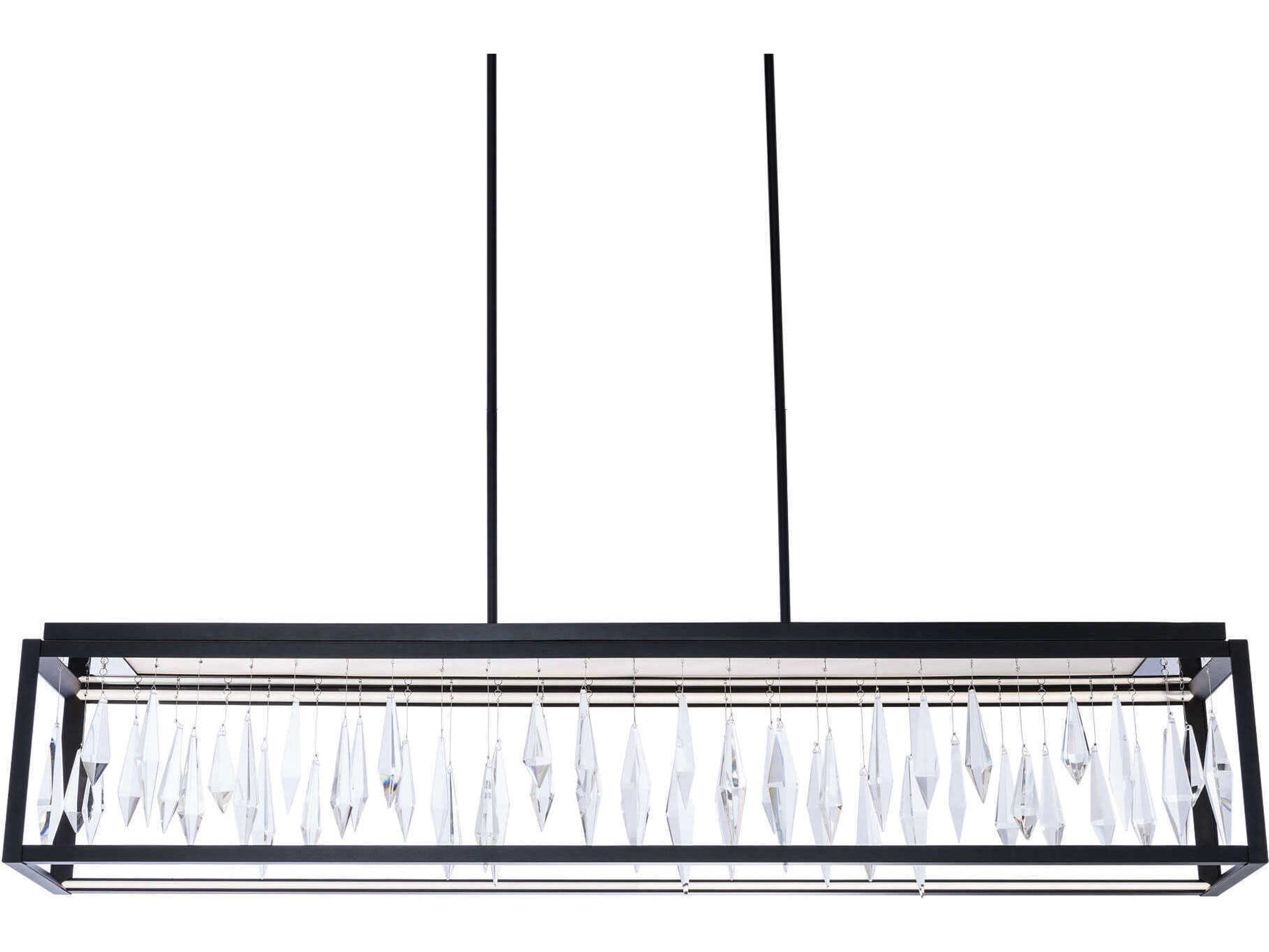 Schonbek Mirage 1-Light Black Linear Island Pendant