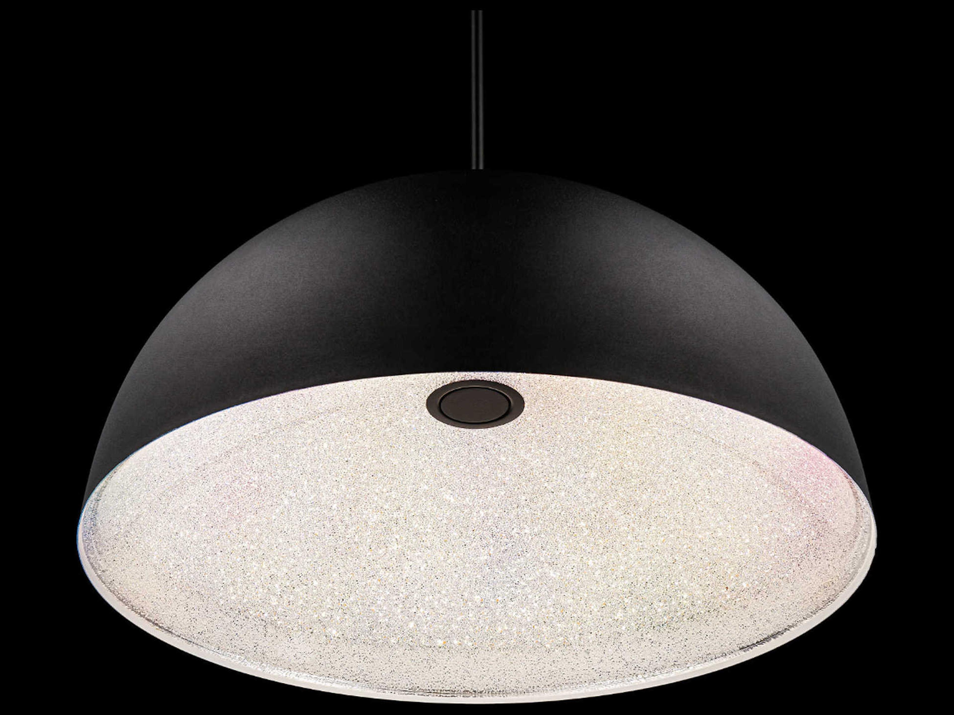 Schonbek Stardust 1-Light Black Dome Pendant
