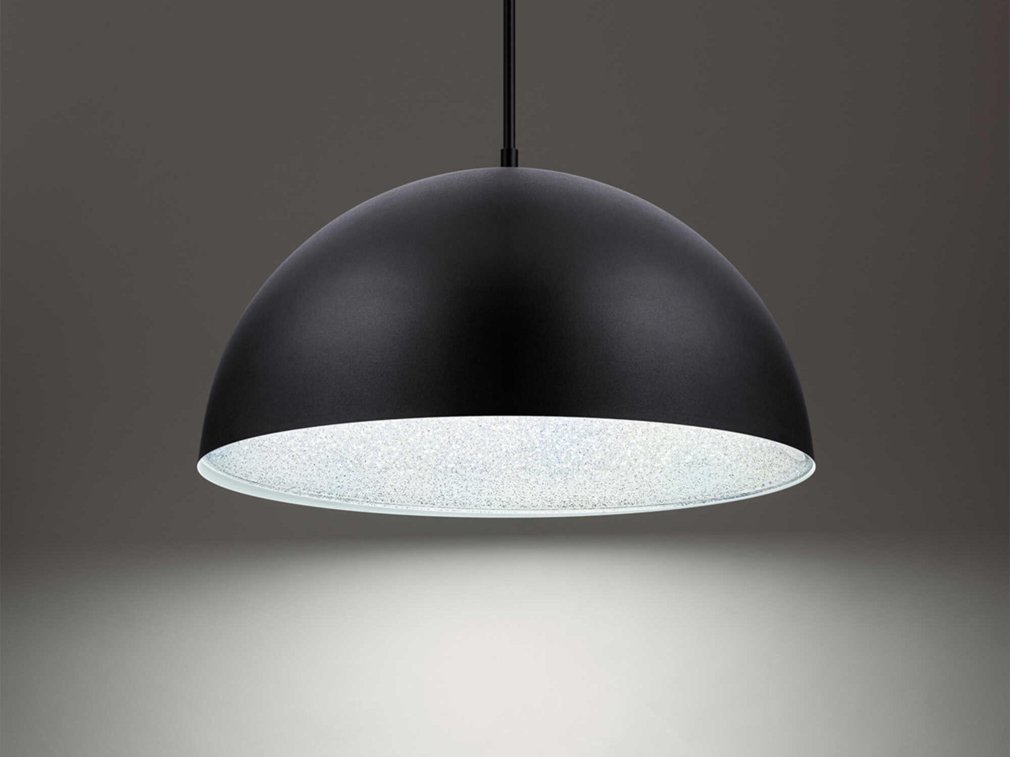 Schonbek Stardust 1-Light Black Dome Pendant