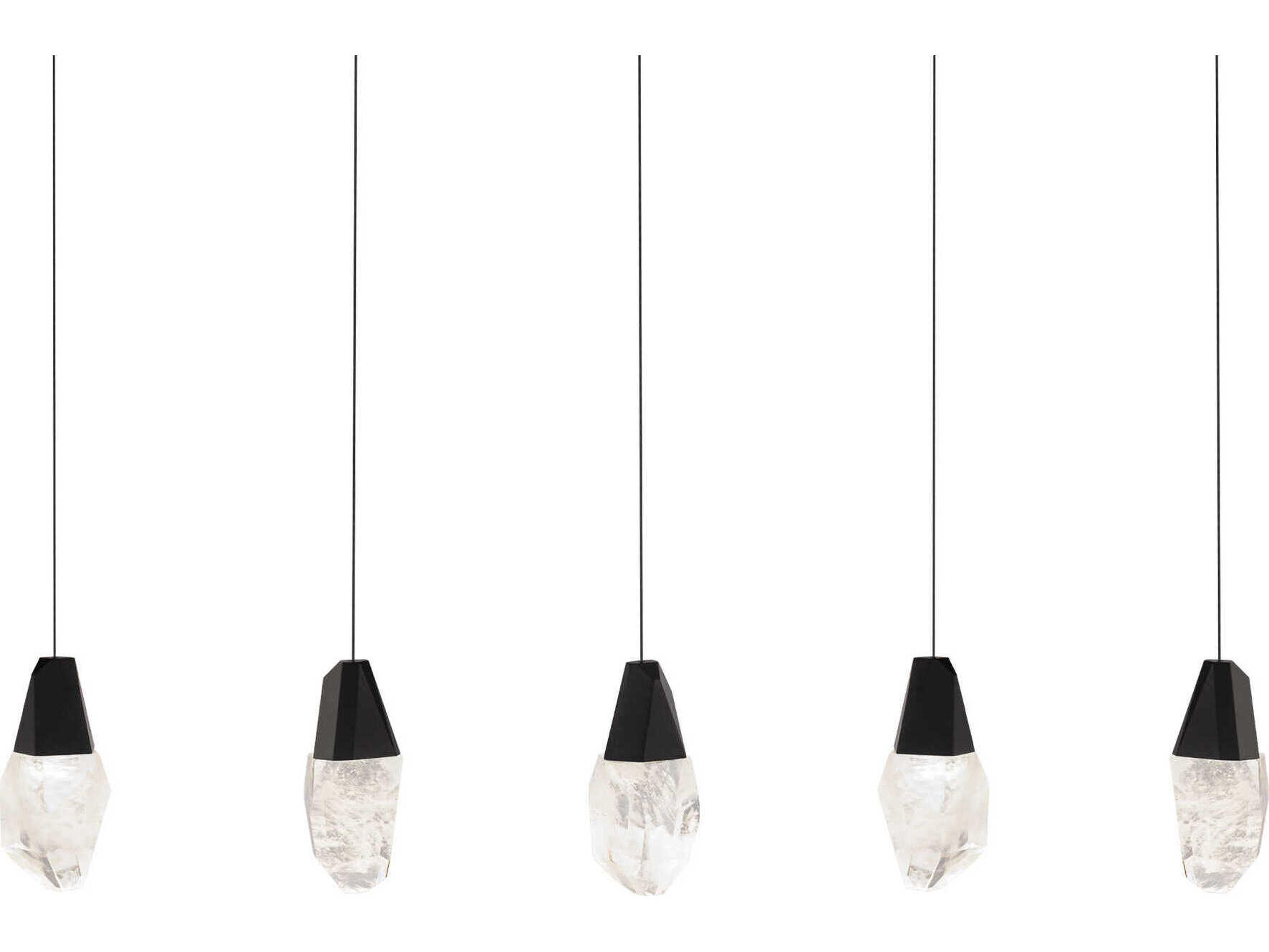Martini 5-Light Black Island Pendant