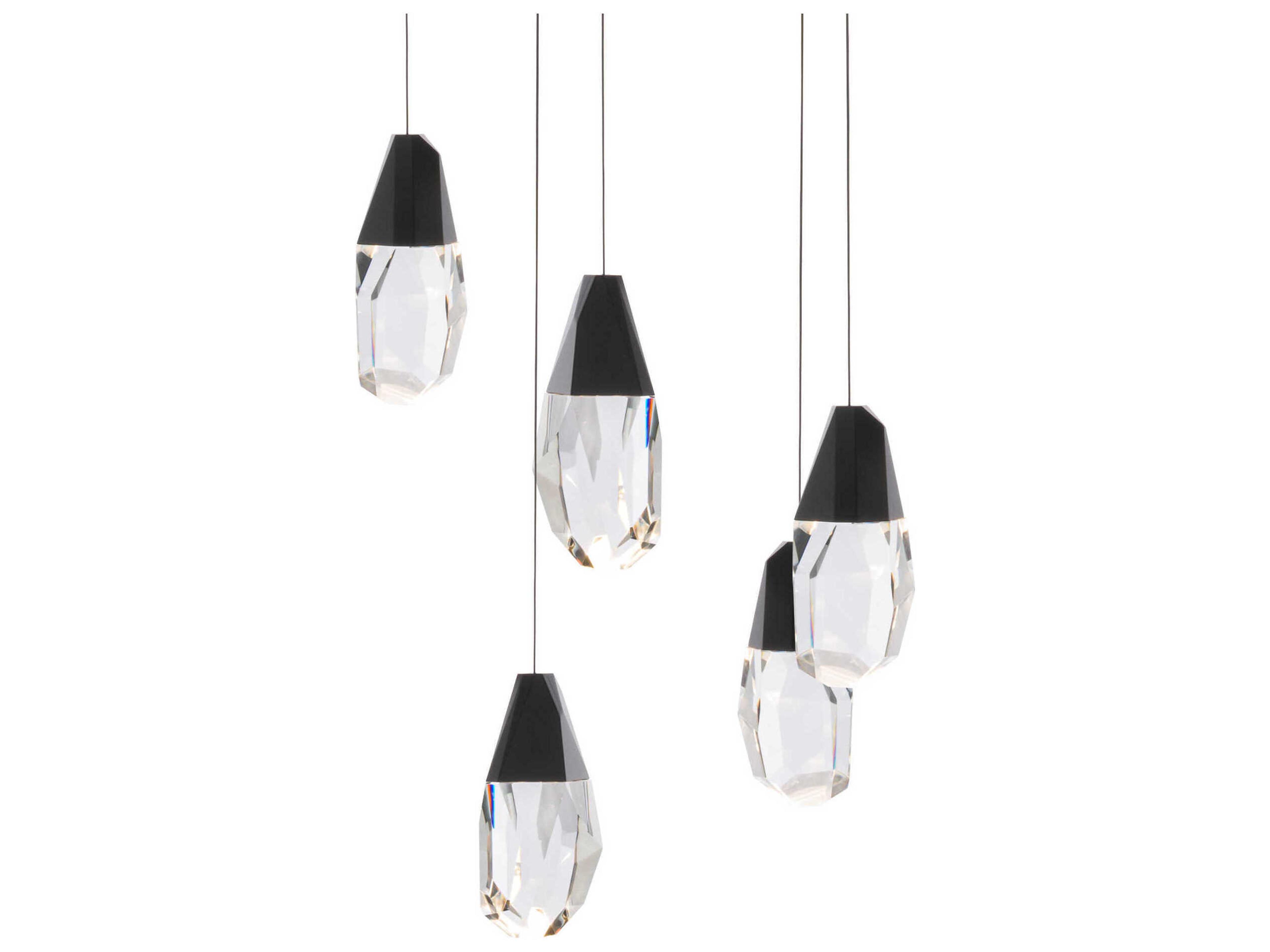 Martini 5-Light Black Pendant