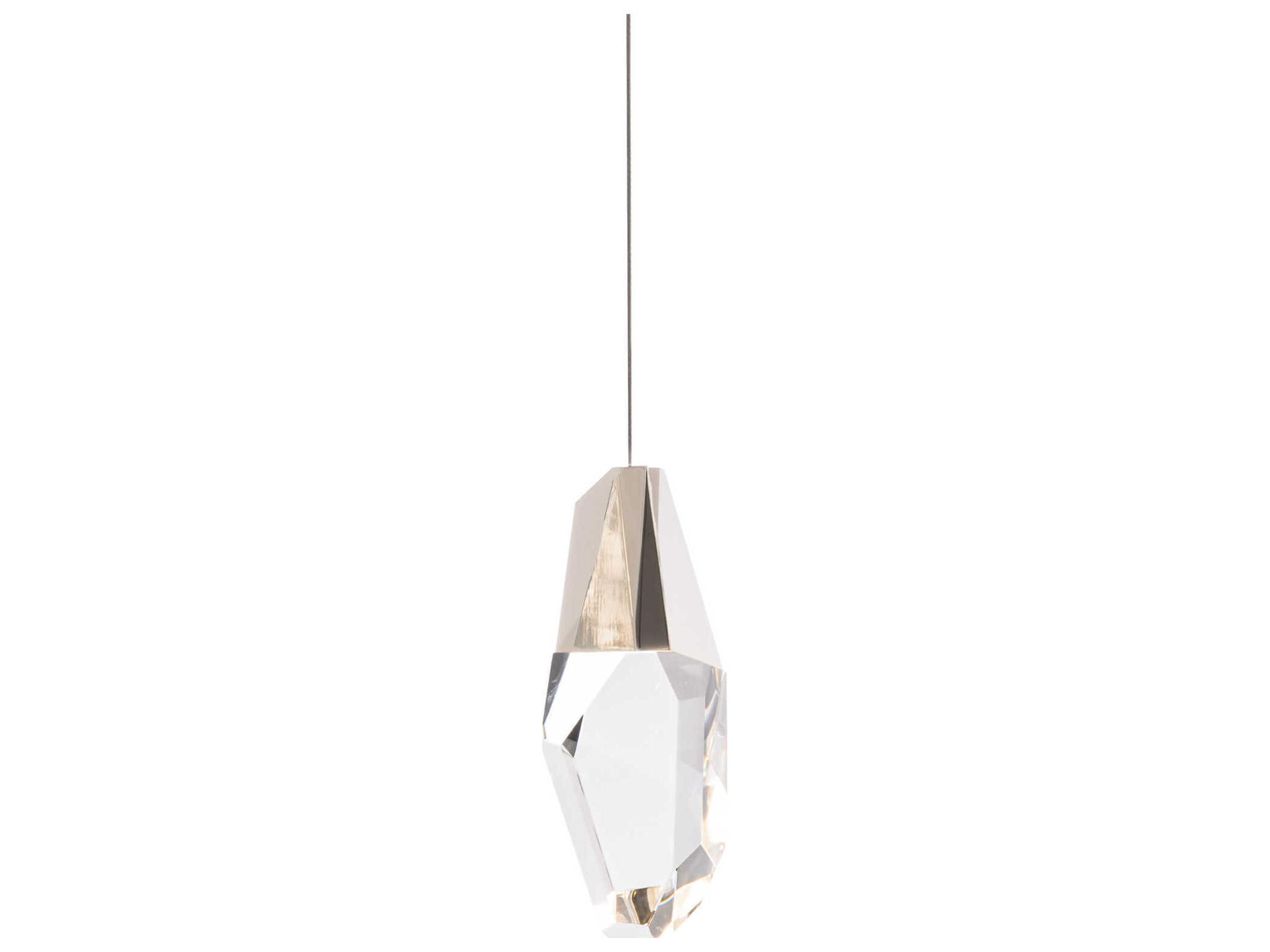 Martini 1-Light Polished Nickel Mini Pendant