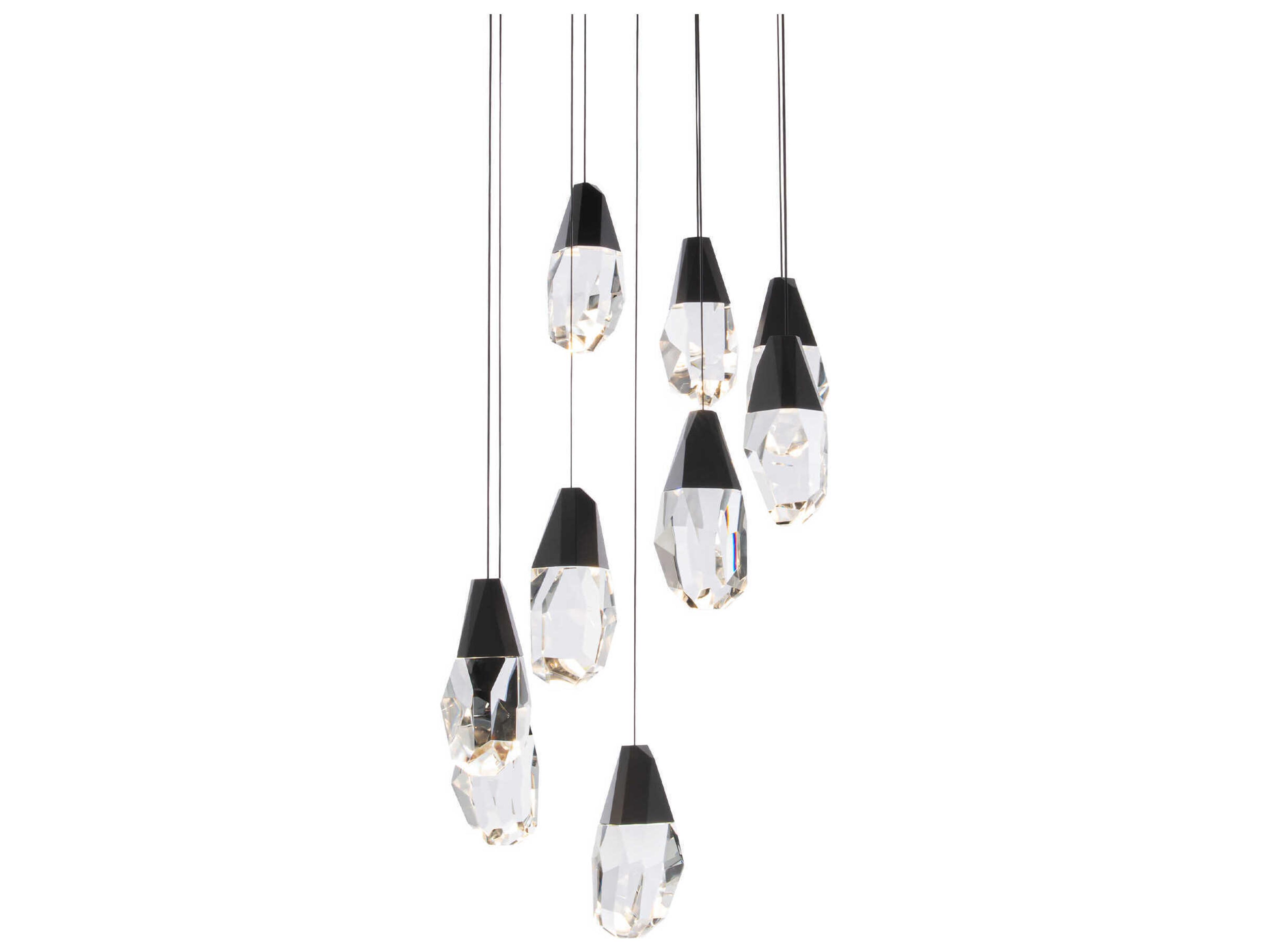 Martini 9-Light Black Pendant