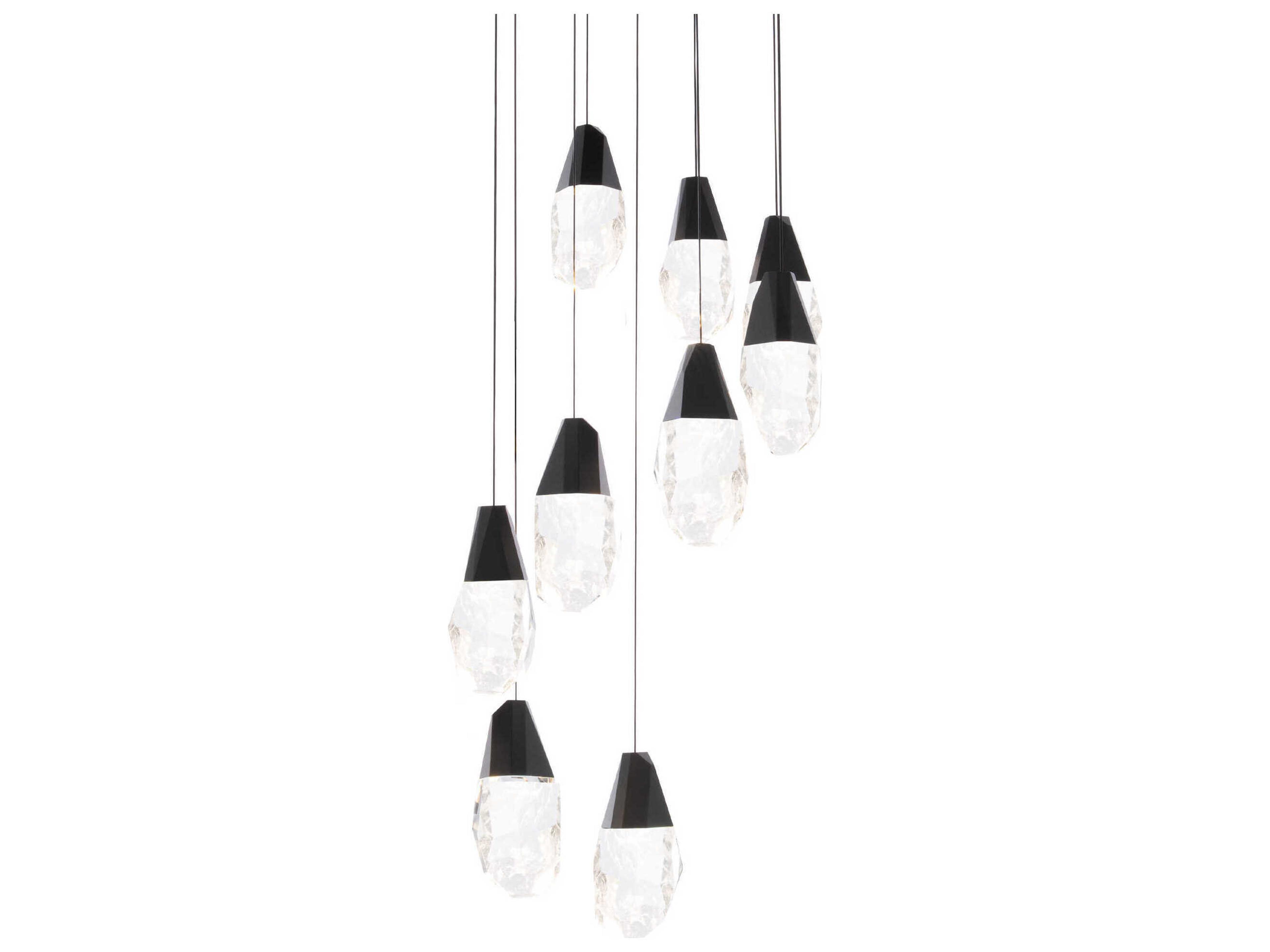 Martini 9-Light Black Pendant