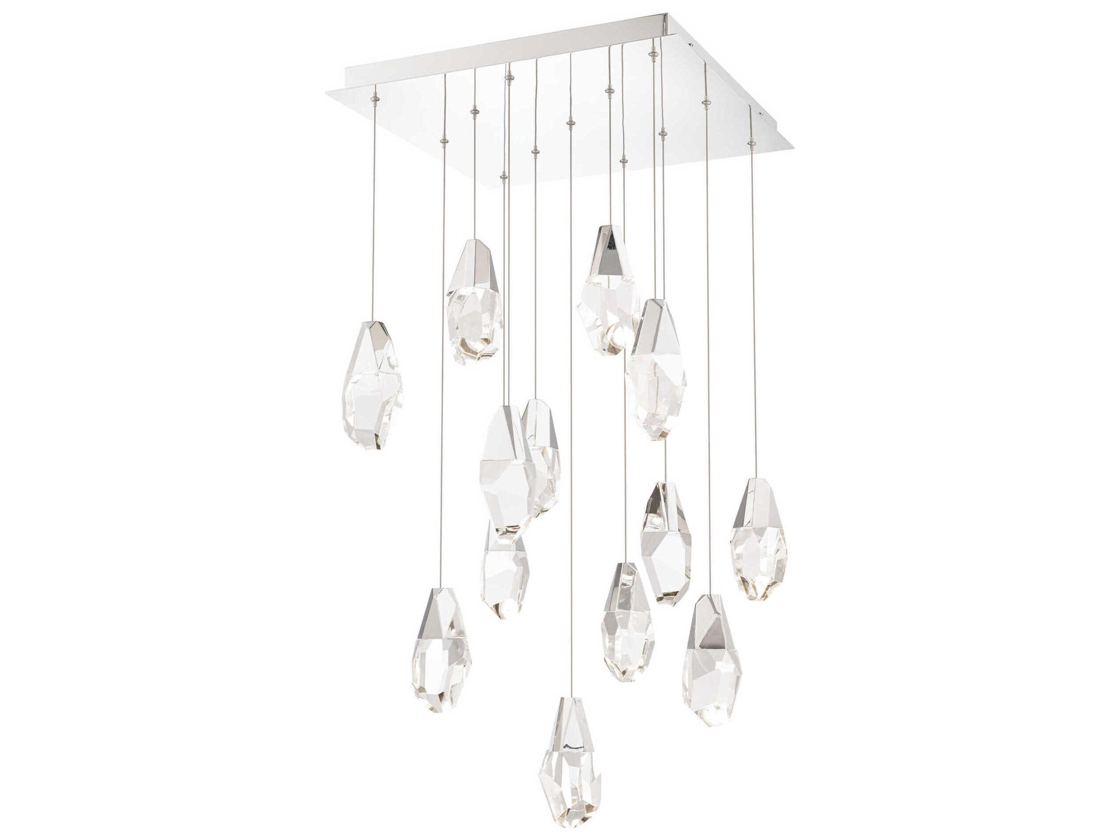 Martini 13-Light Polished Nickel Pendant