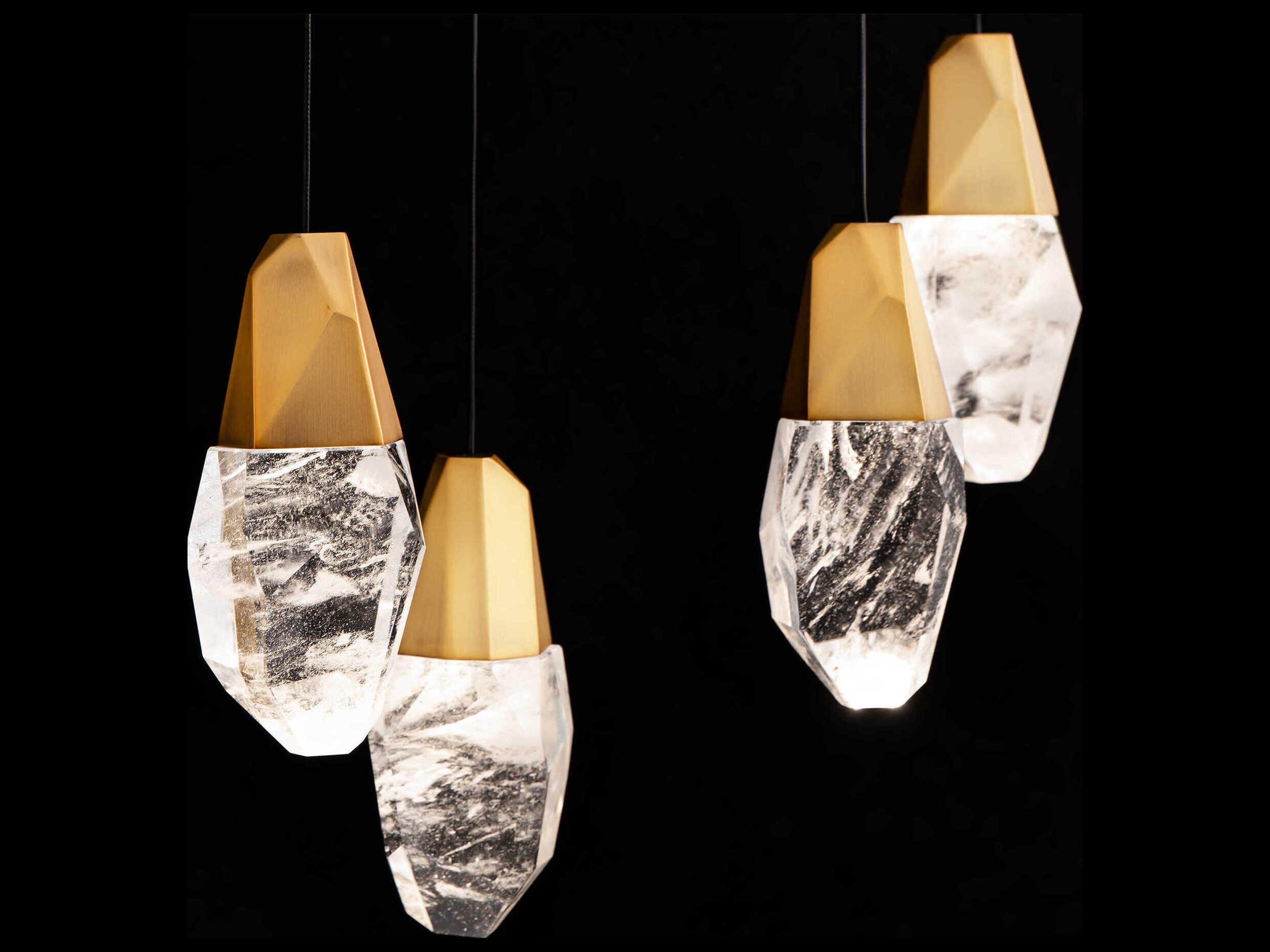 Schonbek Martini 14-Light Aged Brass Island Pendant