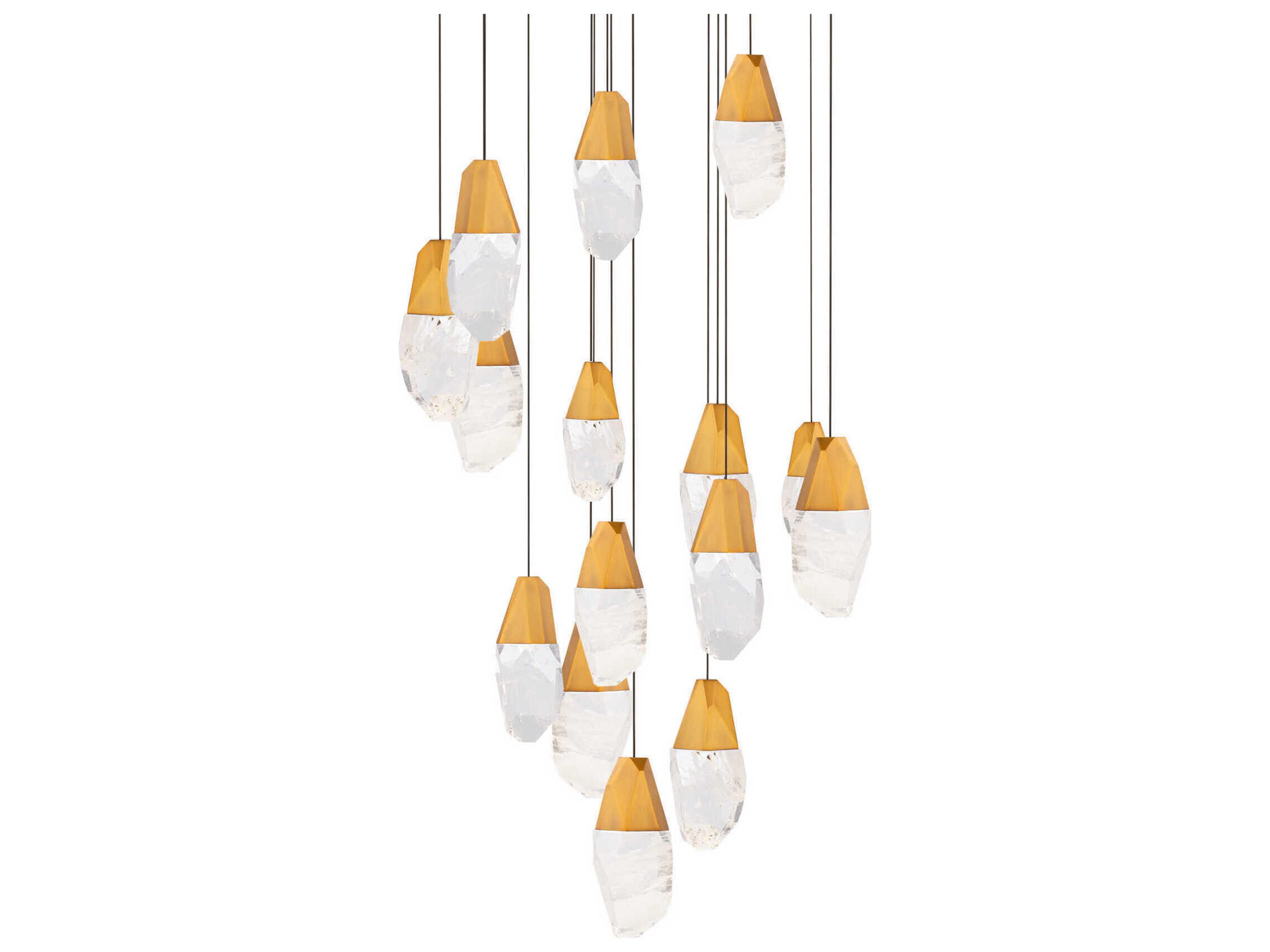 Schonbek Martini 15-Light Aged Brass Pendant