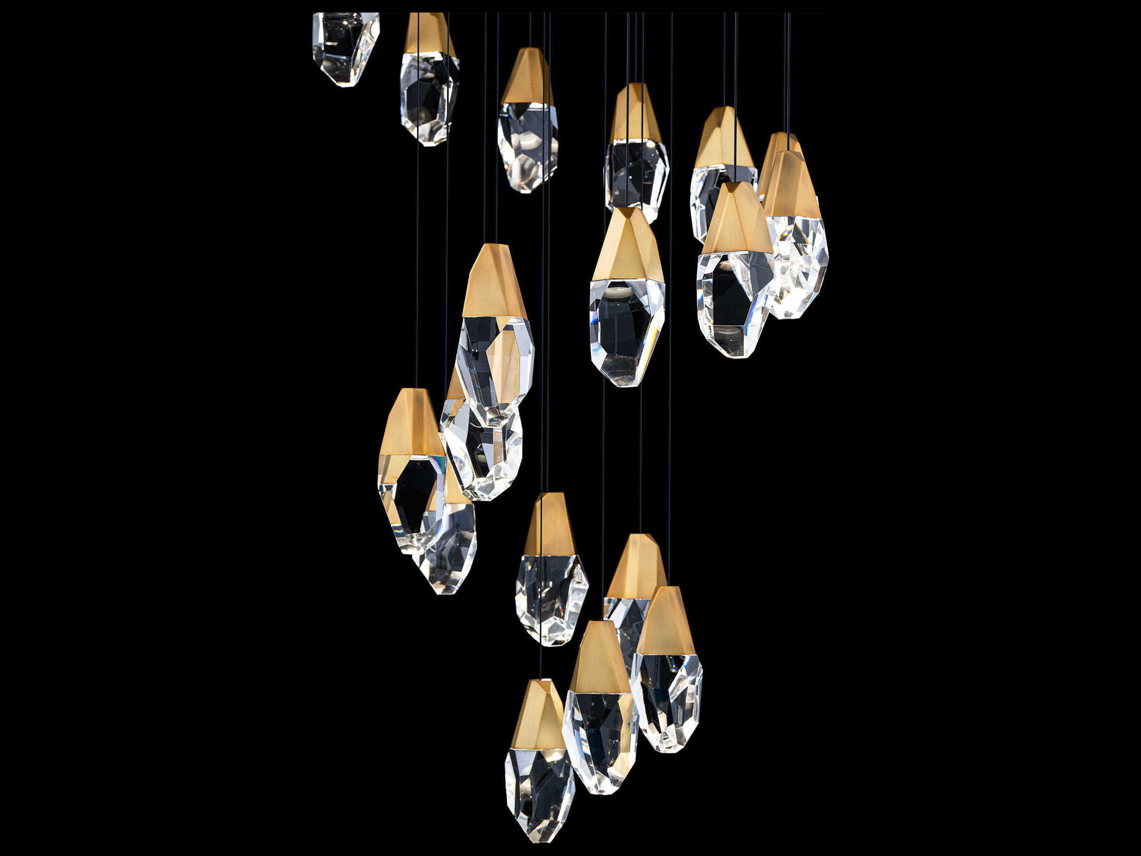 Schonbek Martini 15-Light Aged Brass Pendant