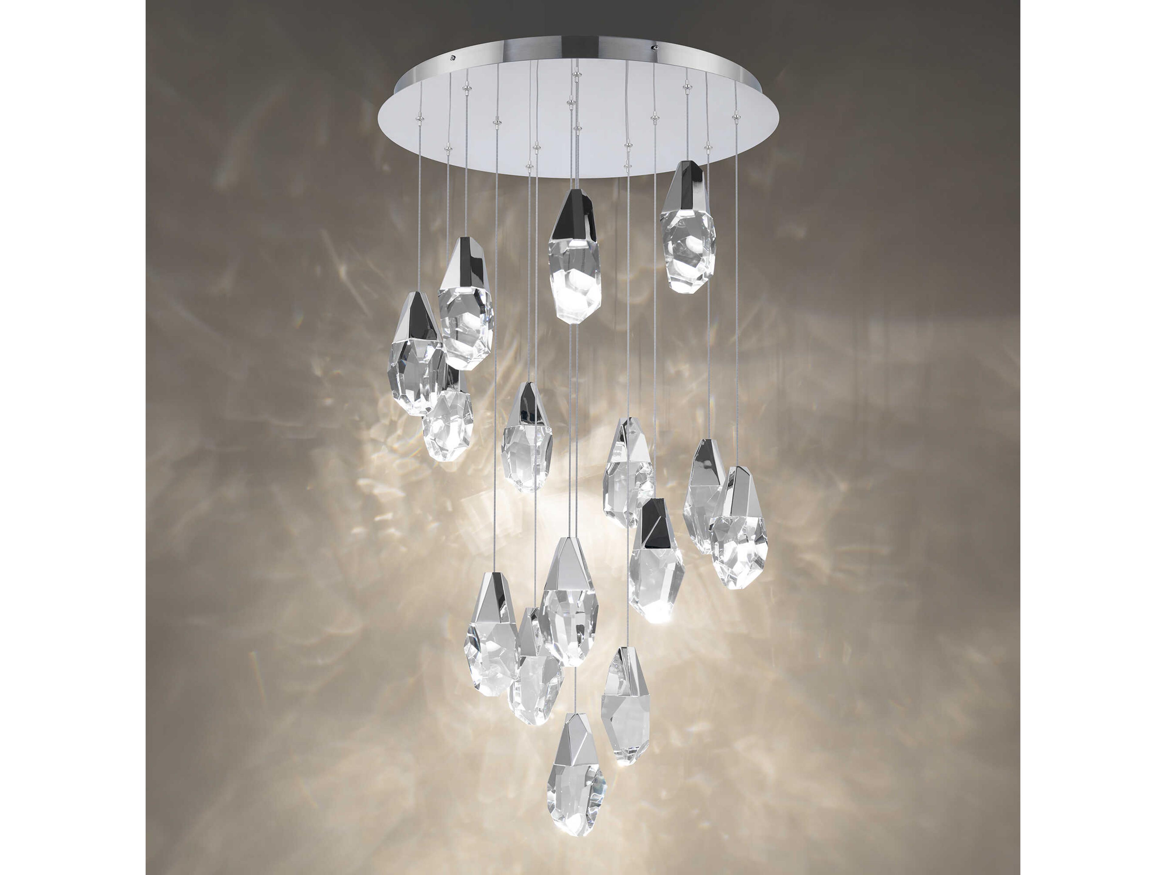 Schonbek Martini 15-Light Polished Nickel Pendant