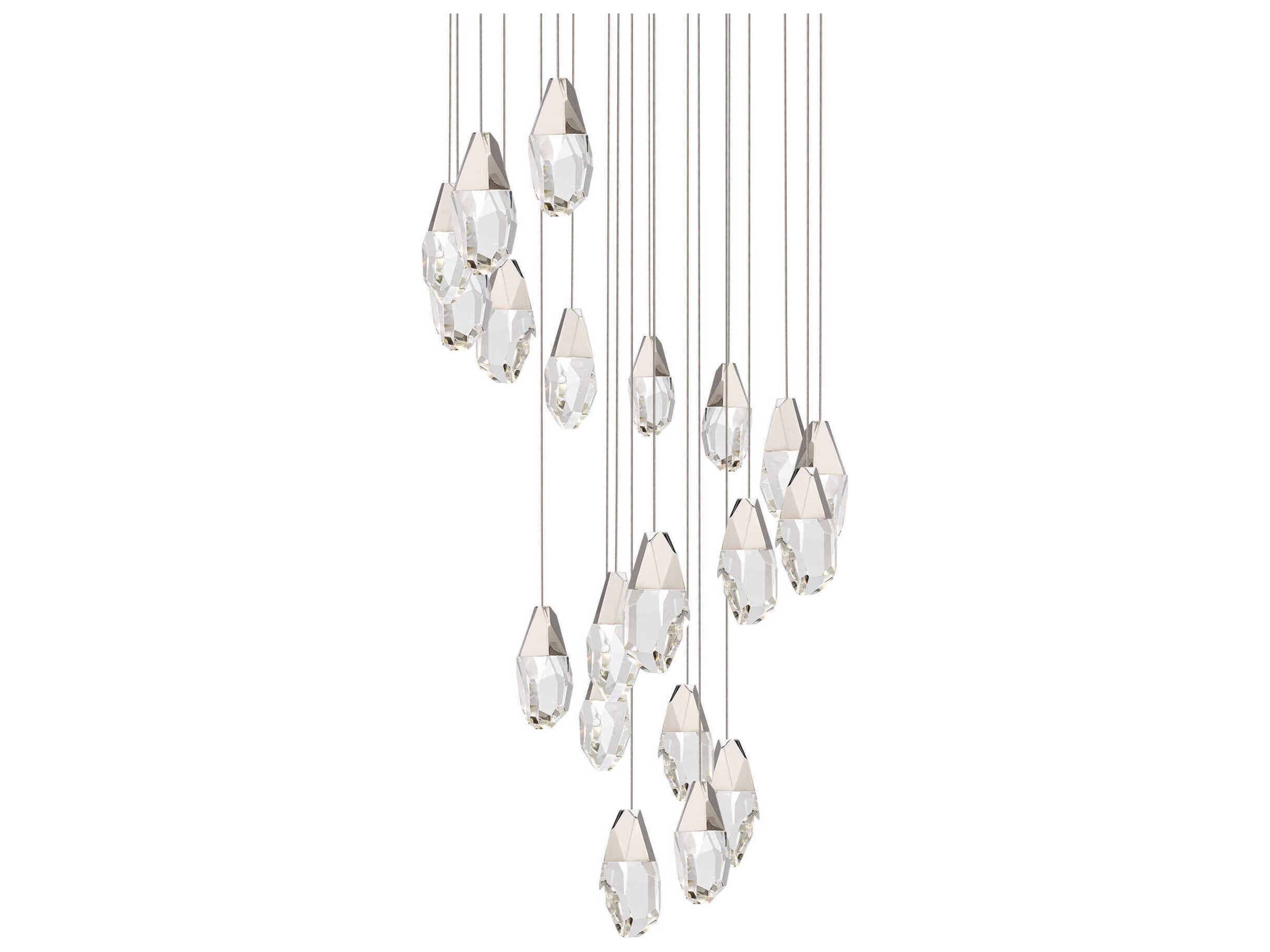 Schonbek Martini 21-Light Polished Nickel Pendant