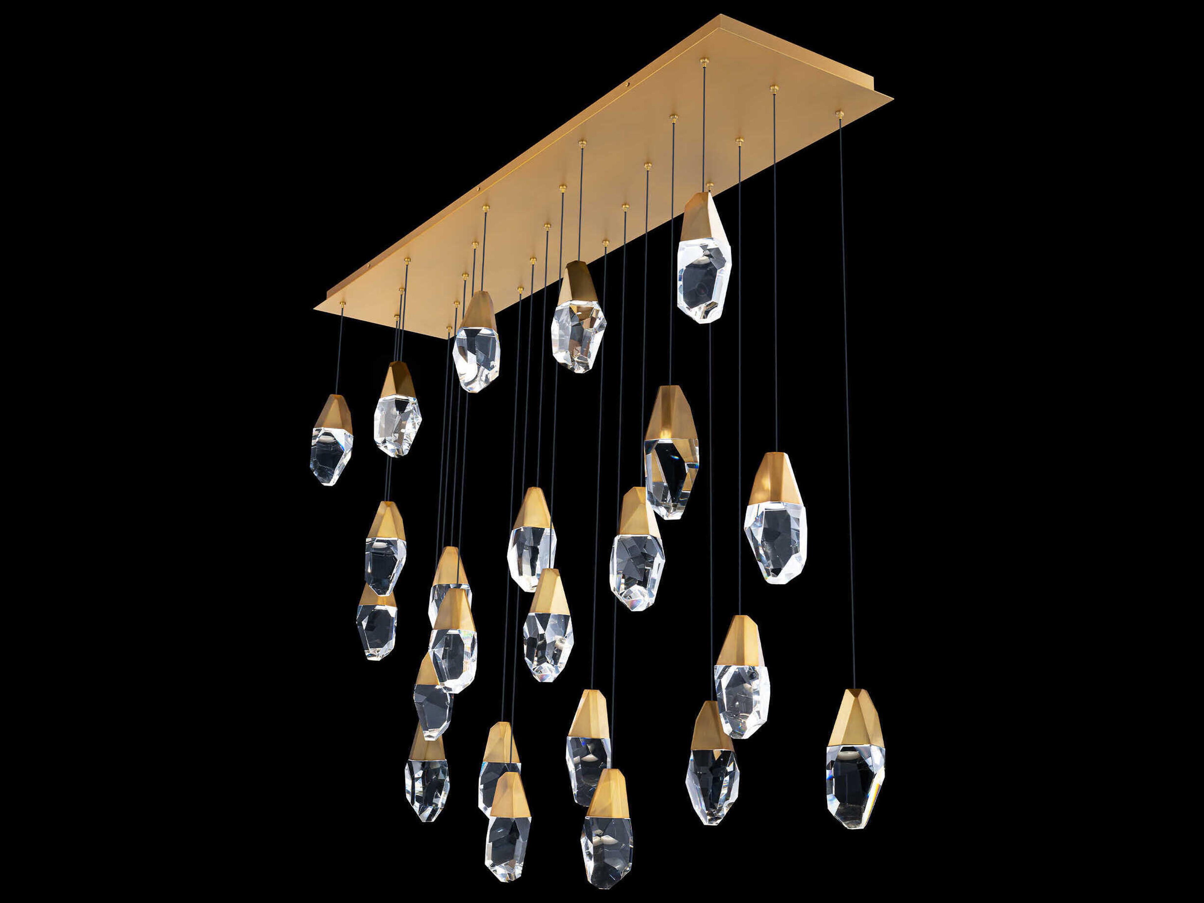 Schonbek Martini 23-Light Aged Brass Island Pendant