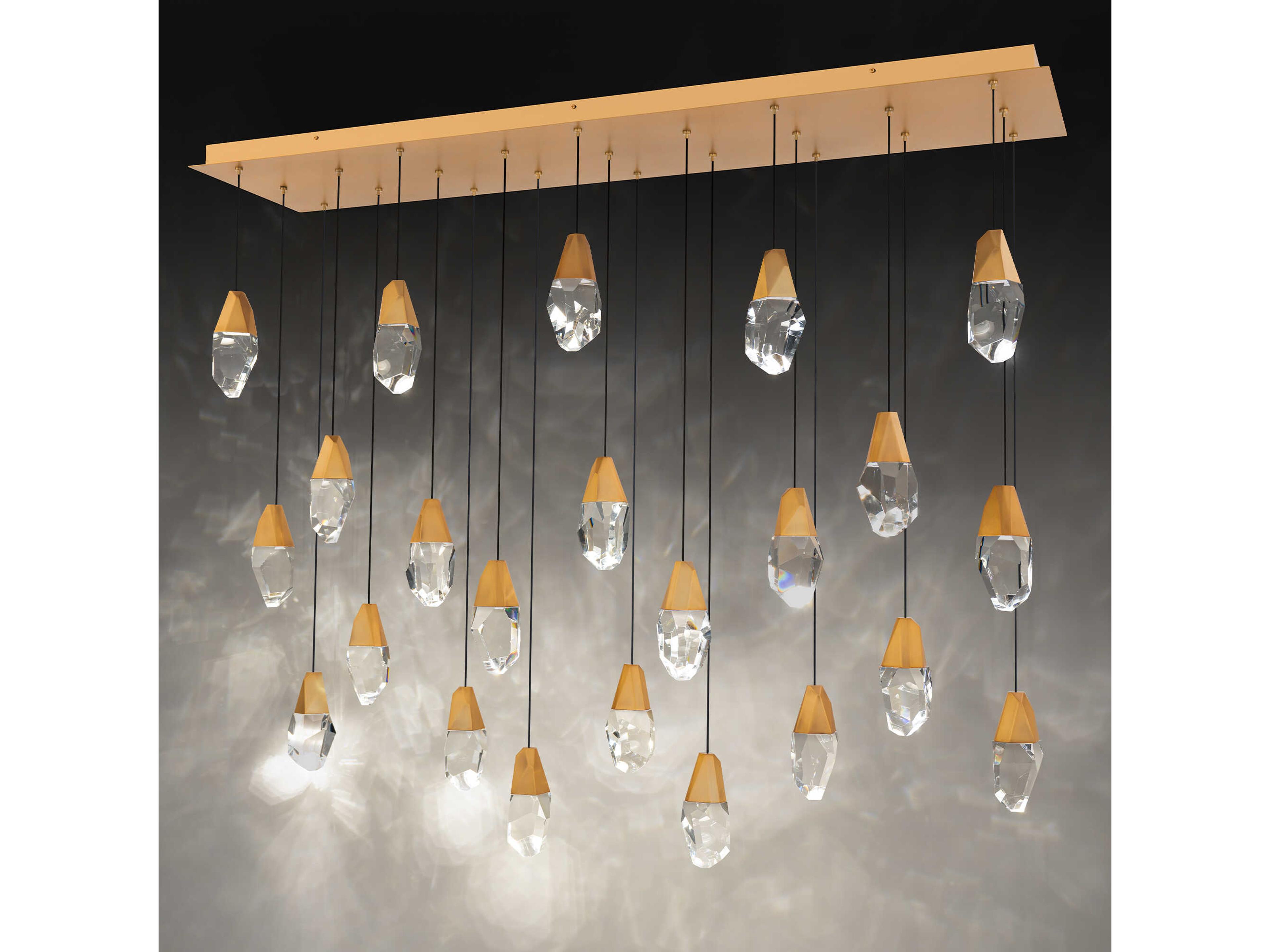 Schonbek Martini 23-Light Aged Brass Island Pendant