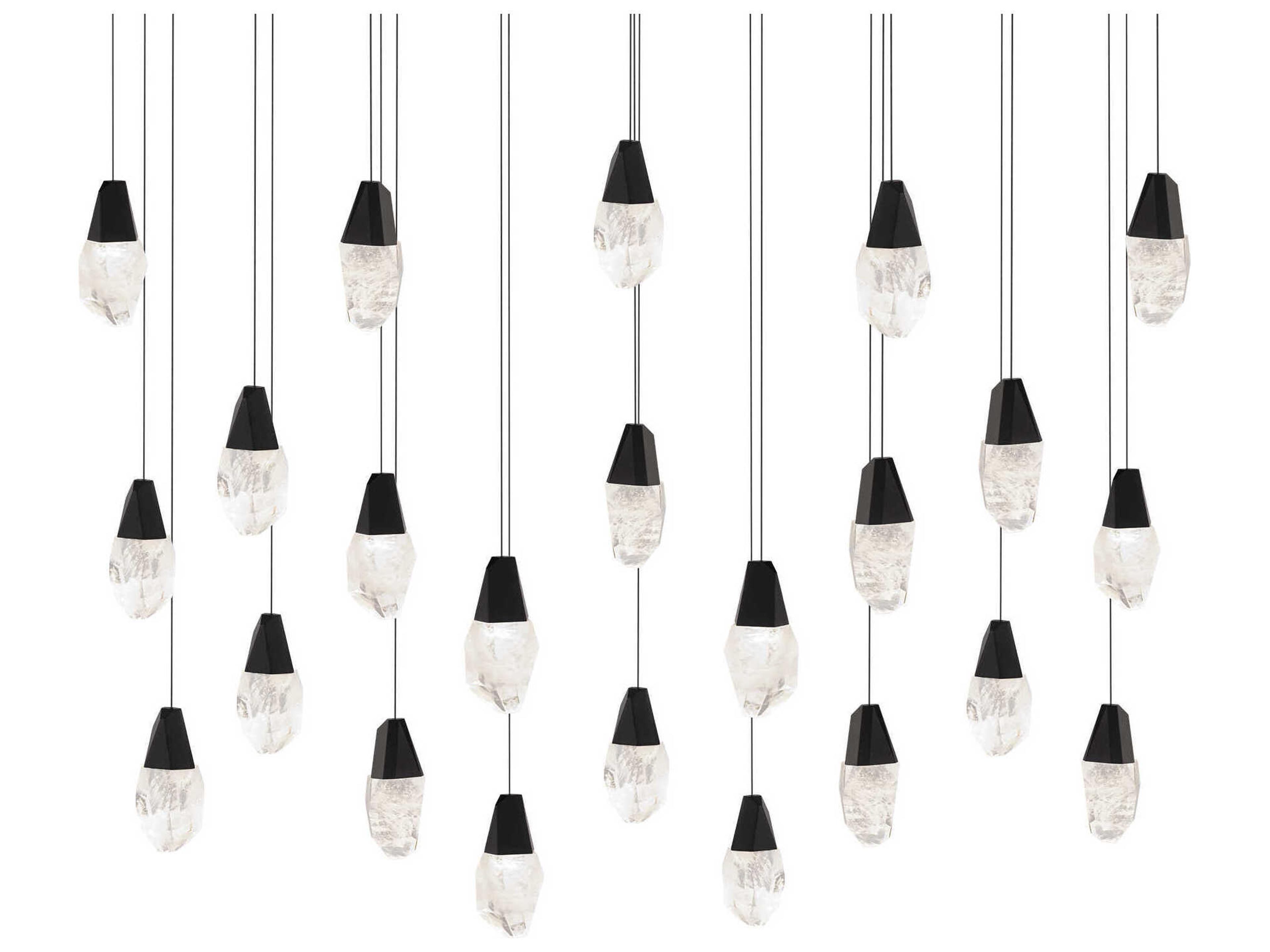 Martini 23-Light Black Island Pendant