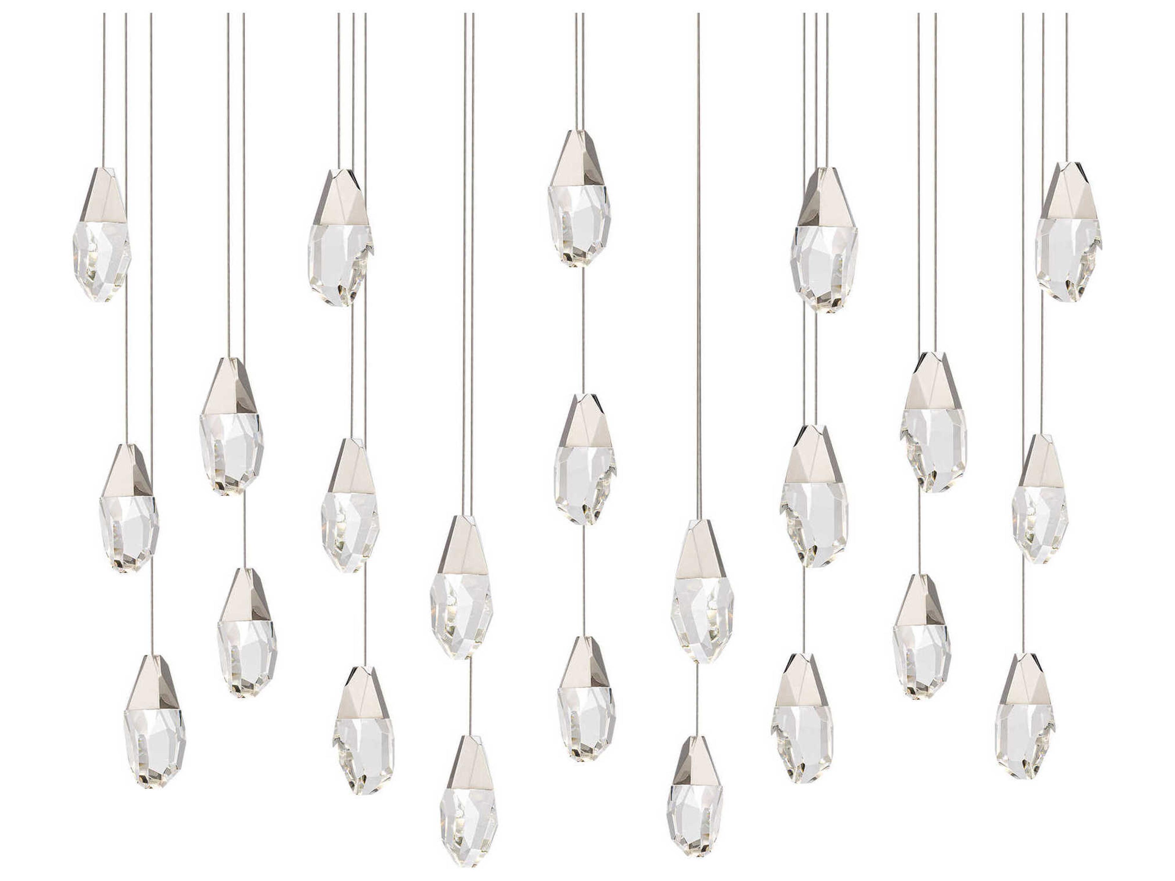 Martini 23-Light Polished Nickel Island Pendant
