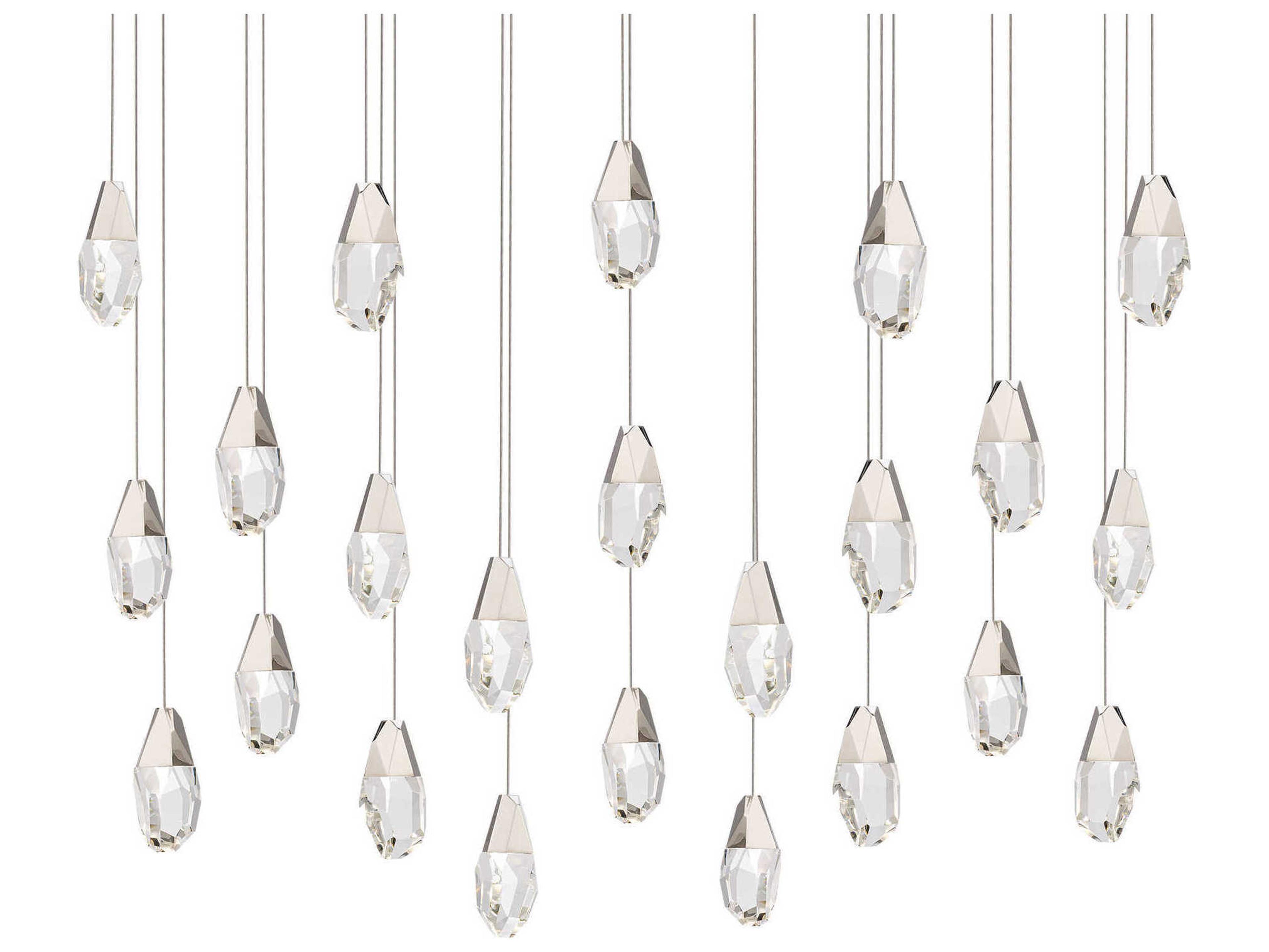Schonbek Martini 23-Light Polished Nickel Island Pendant
