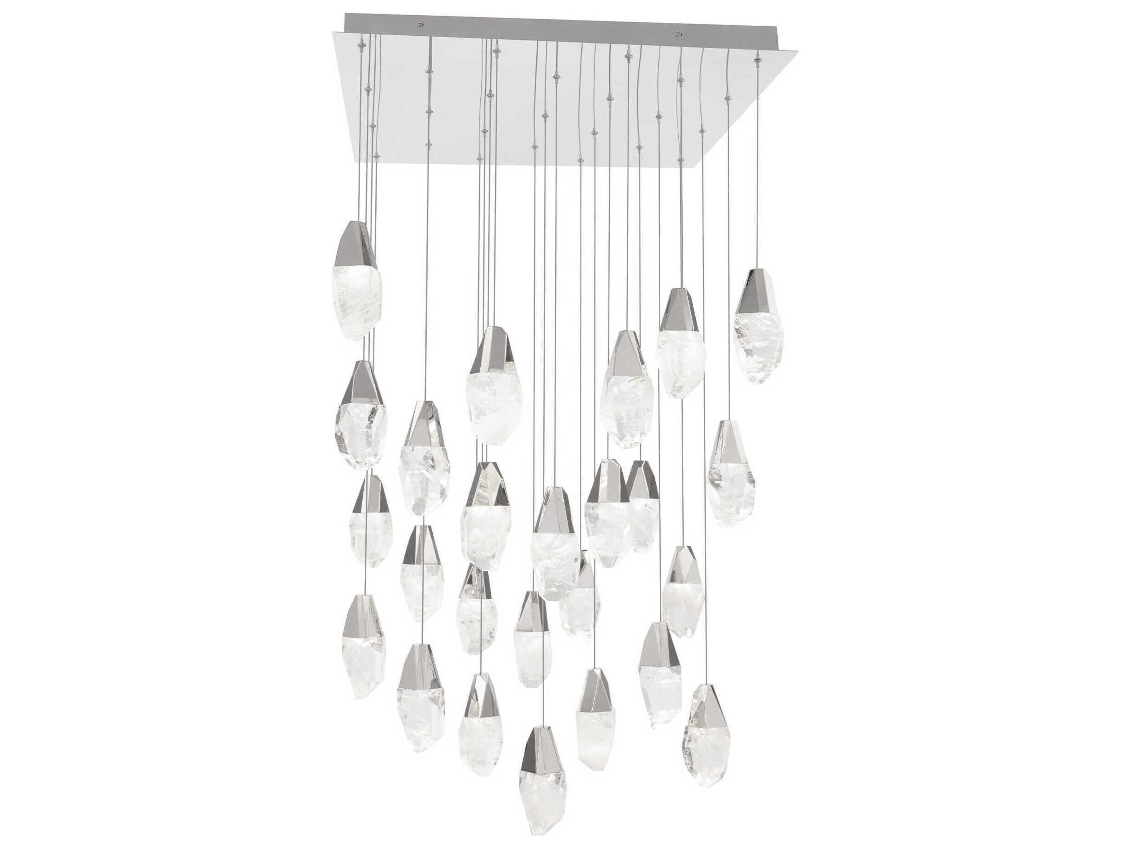 Martini 25-Light Polished Nickel Pendant