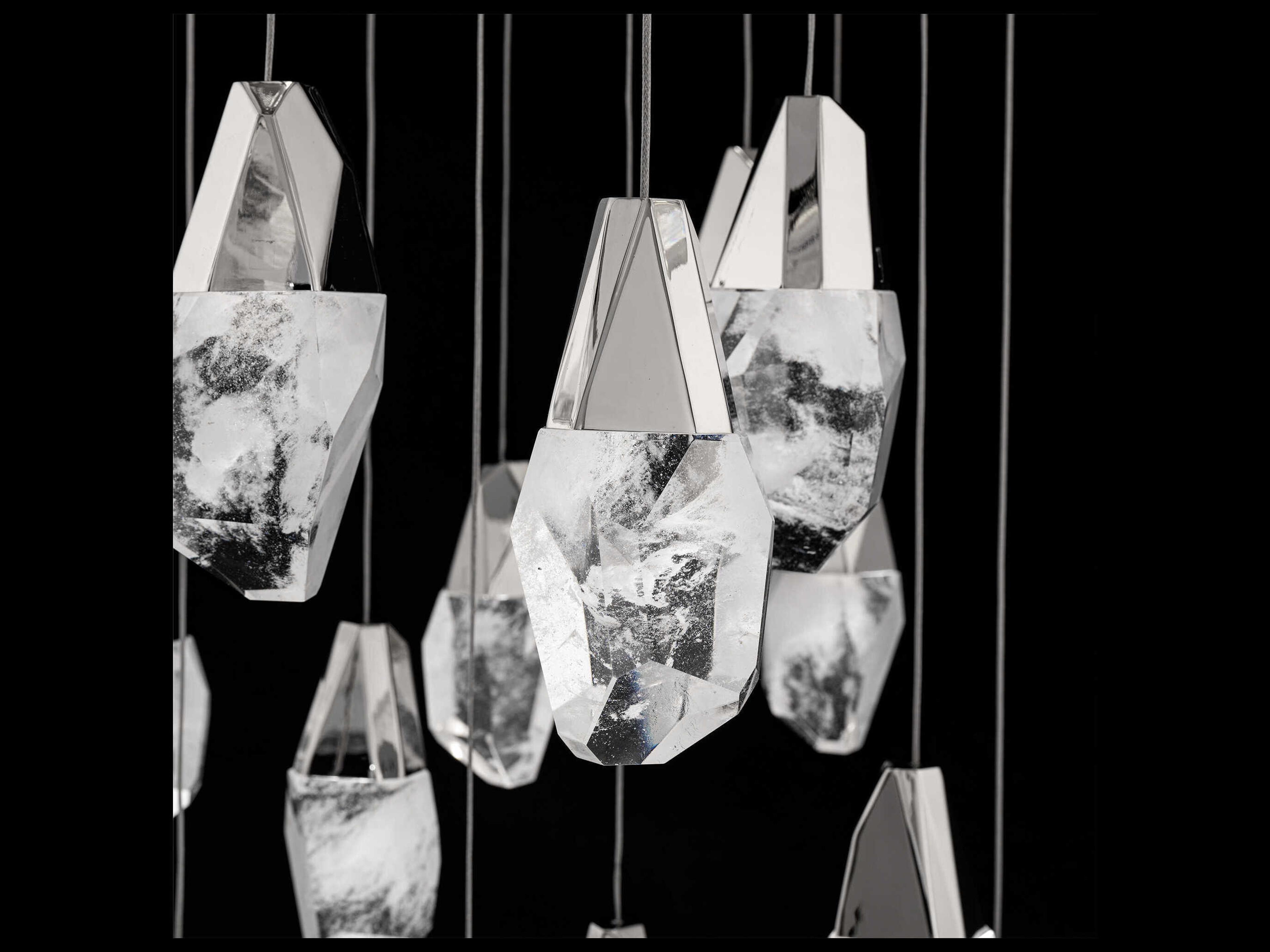 Schonbek Martini 25-Light Polished Nickel Pendant