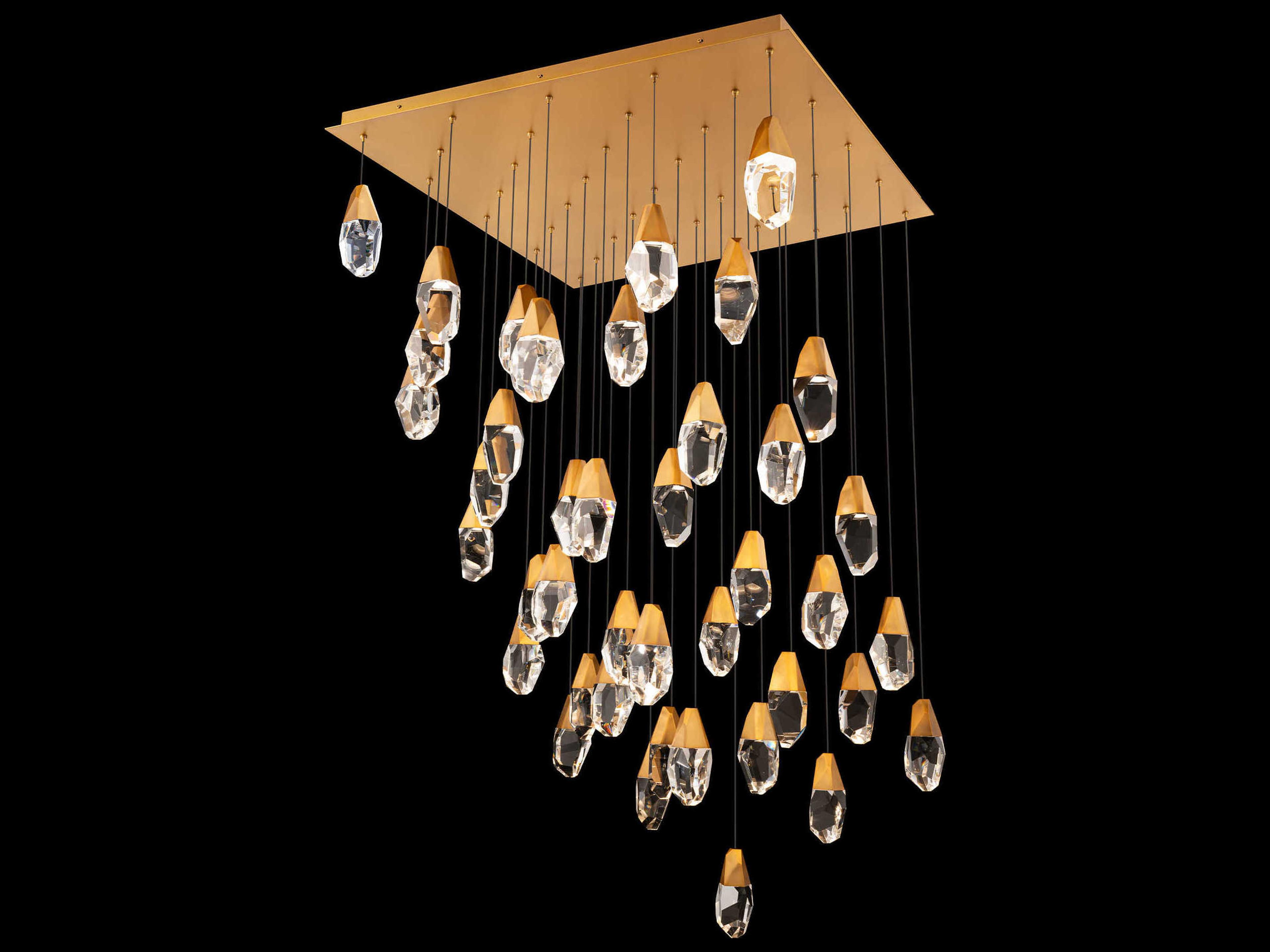 Schonbek Martini 41-Light Aged Brass Pendant