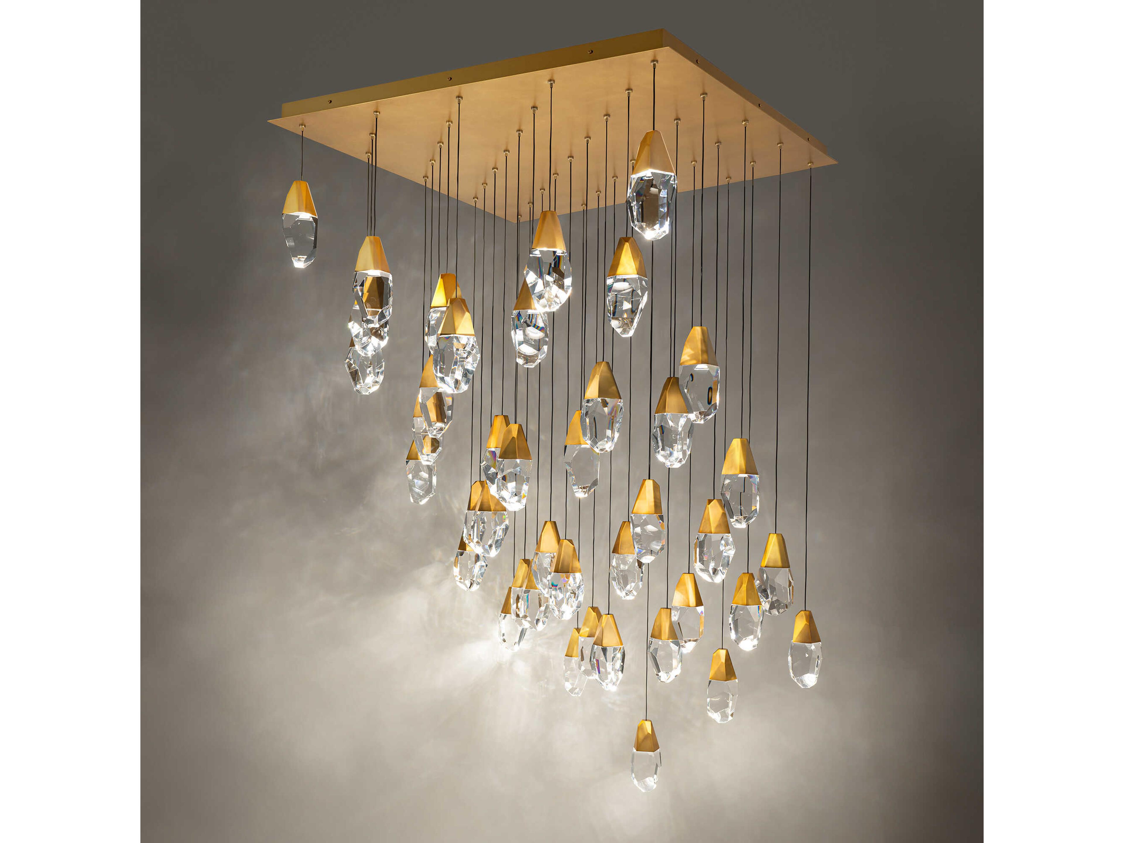 Schonbek Martini 41-Light Aged Brass Pendant